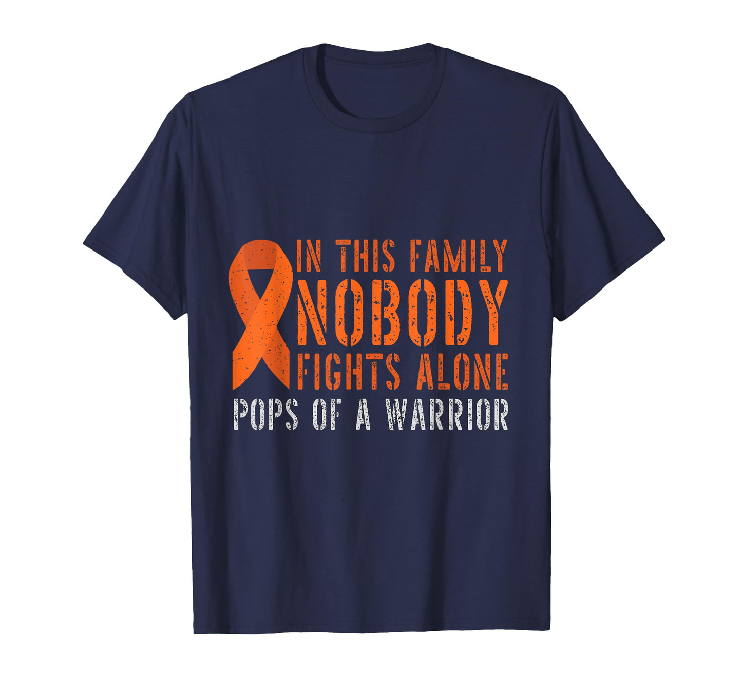 Pops of a Warrior Family Matching Leukemia T-Shirt