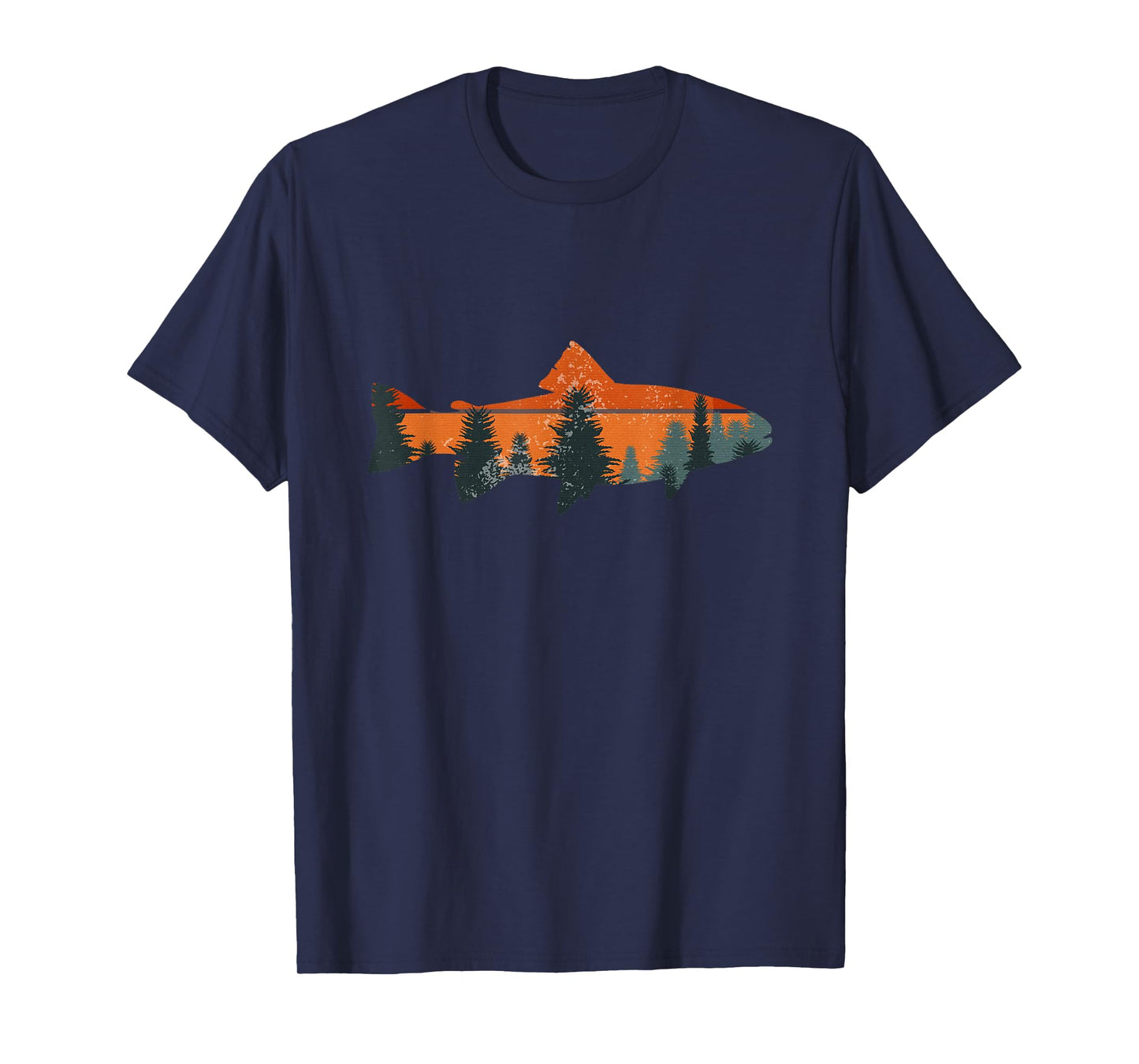 Trout Fly Fishing Nature Outdoor Fisherman Gift T-Shirt