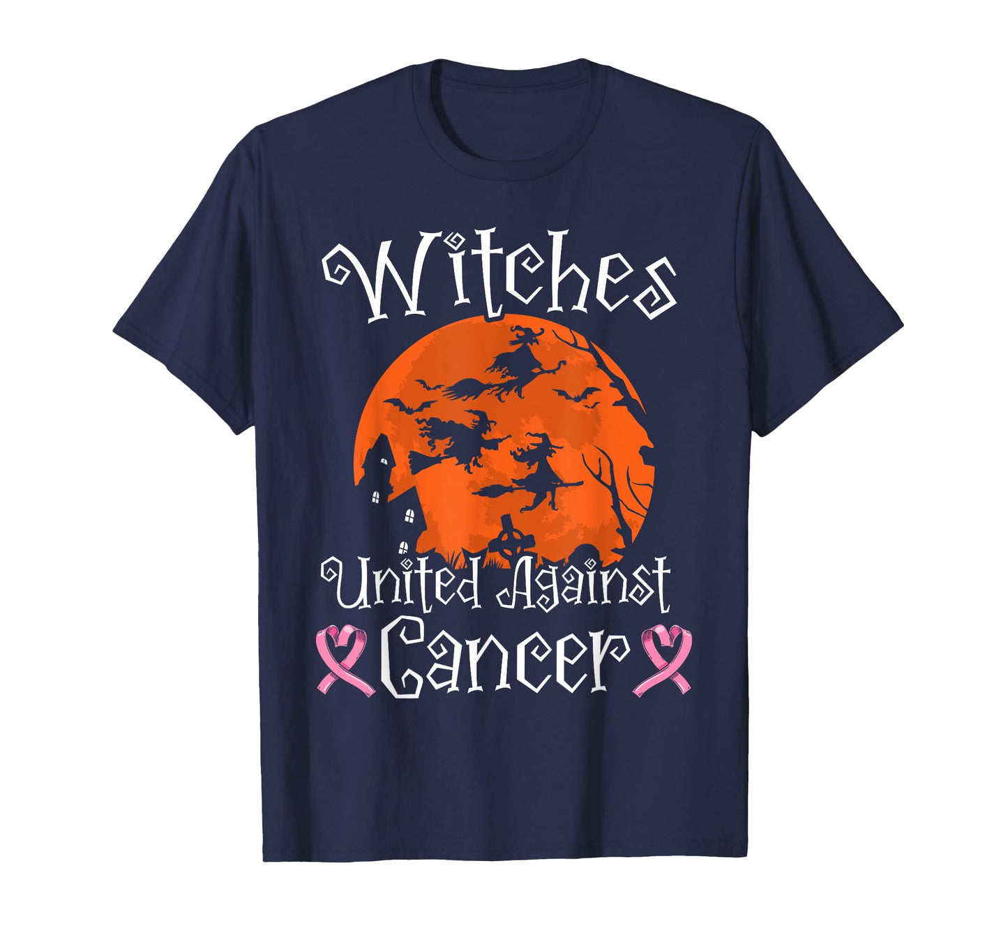 Witches United Against Cancer Breast Cancer Halloween T-Shirt