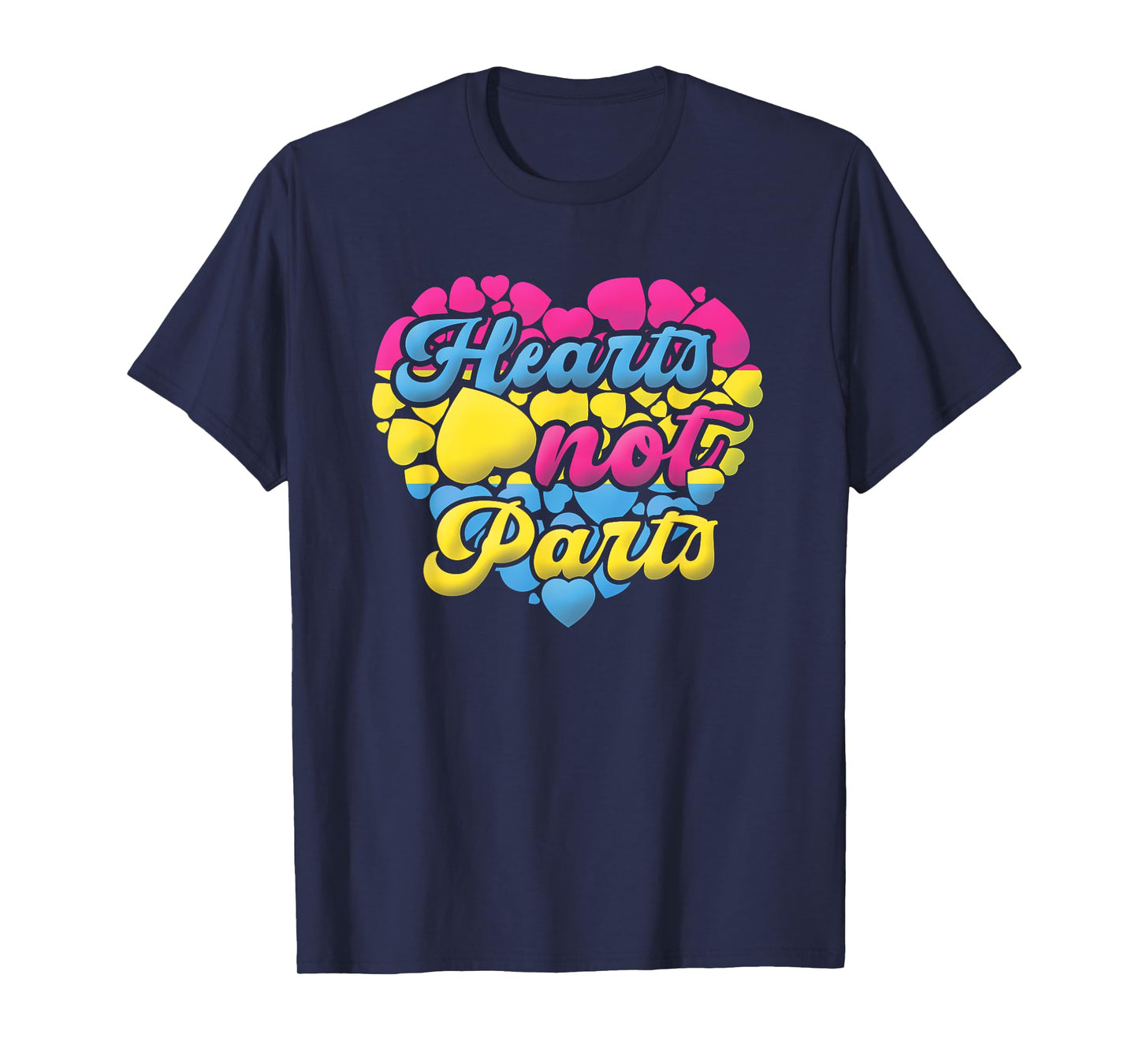 Pansexual Pride Heart Not Parts LGBT T-Shirt