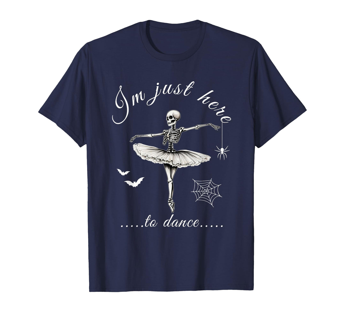 Skeleton Ballerina Halloween Costume Ballet Dance Skeleton T-Shirt