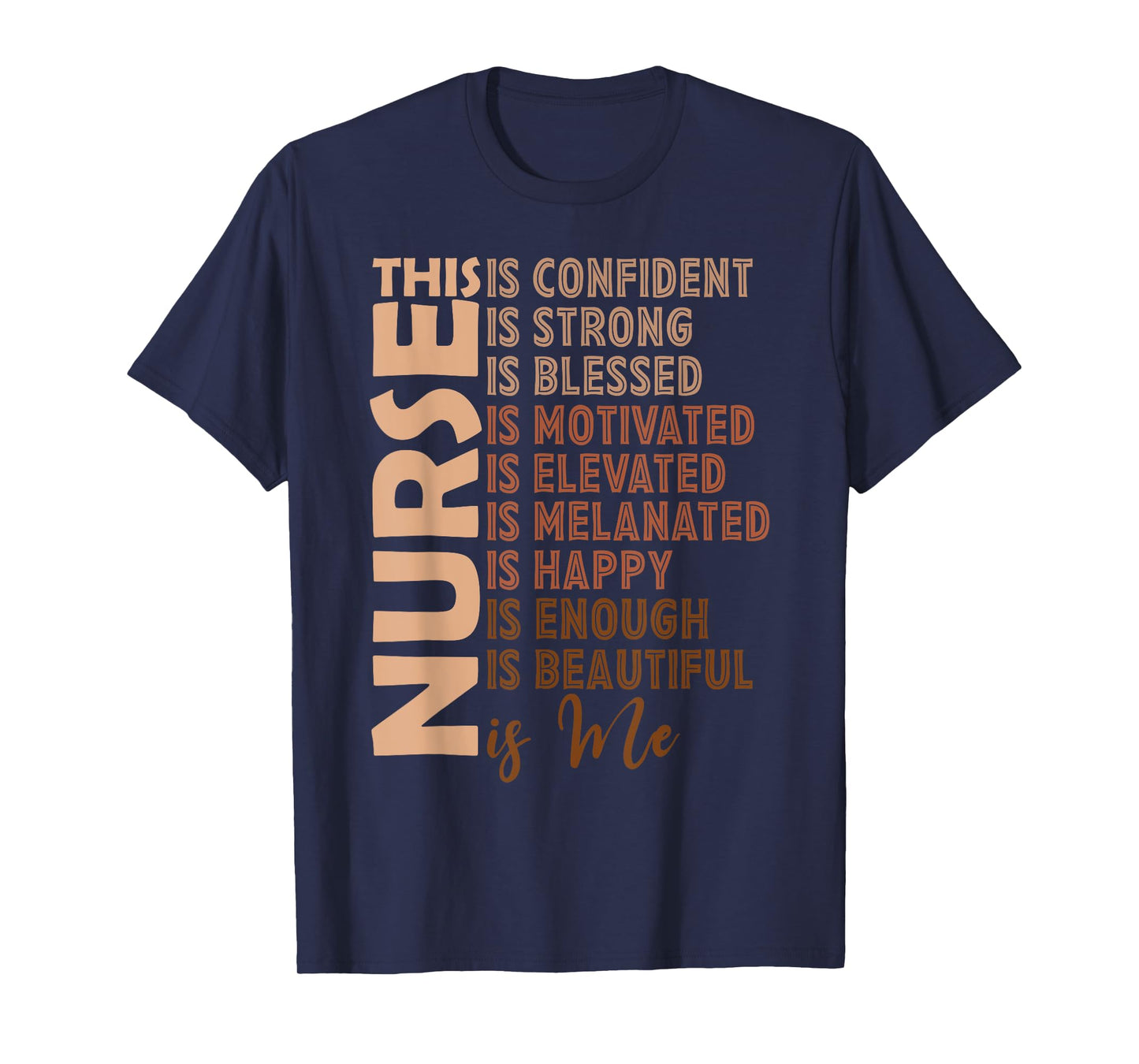 Black Nurse Black History Nurse Melanin Afro Woman Nursing T-Shirt