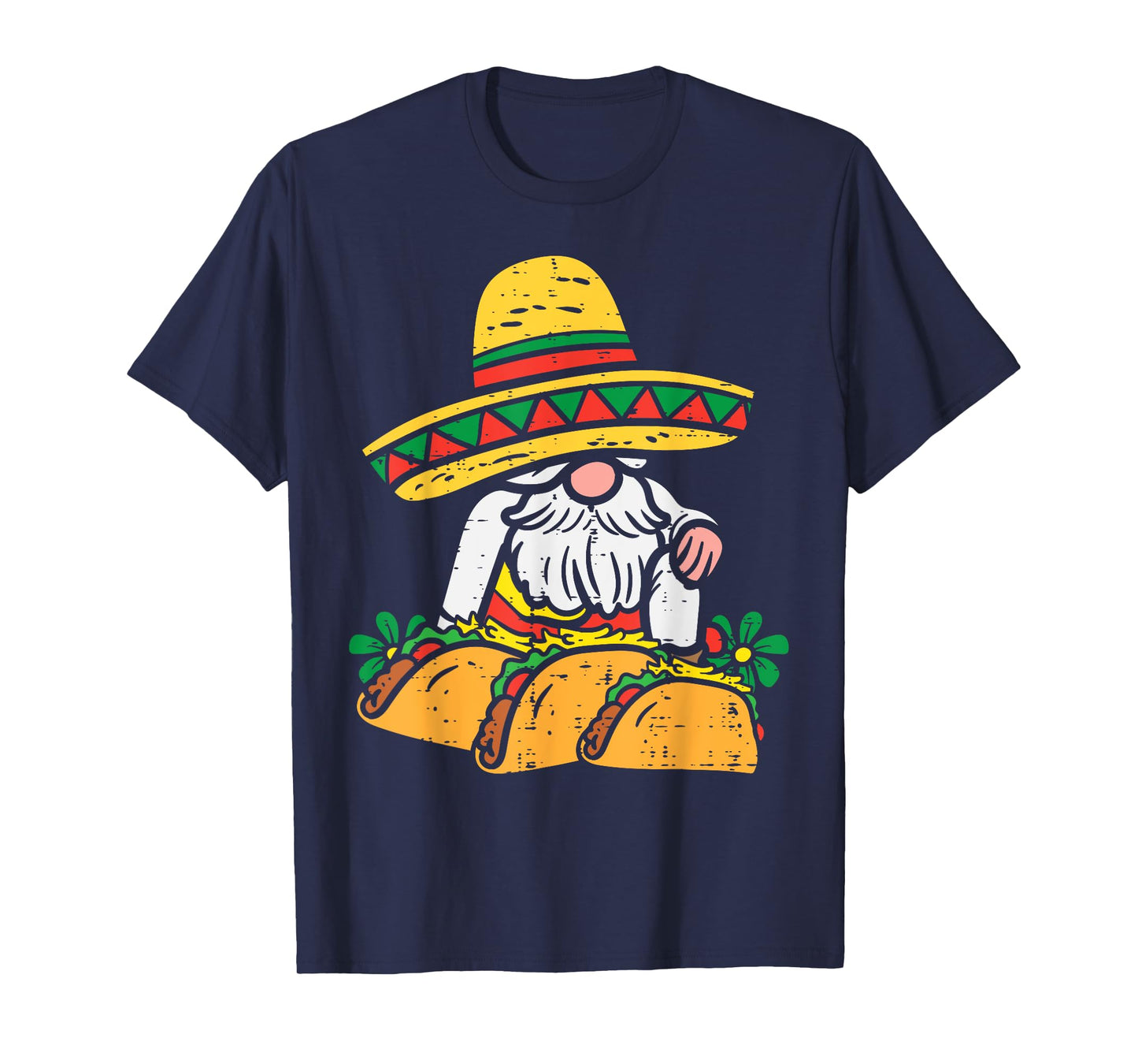 Mexican Gnome Sombrero Tacos Cinco De Mayo Fiesta Men Women T-Shirt