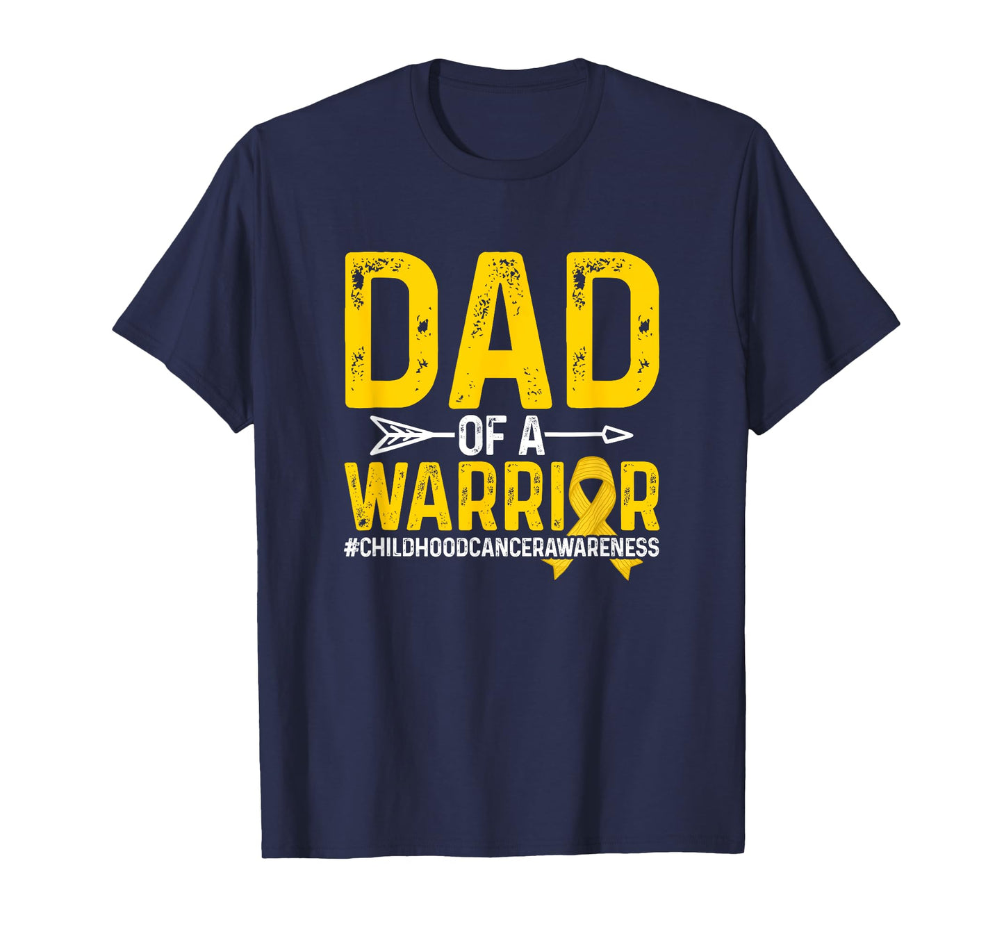 Dad Of A Childhood Cancer Warrior Childhood Cancer Awareness T-Shirt