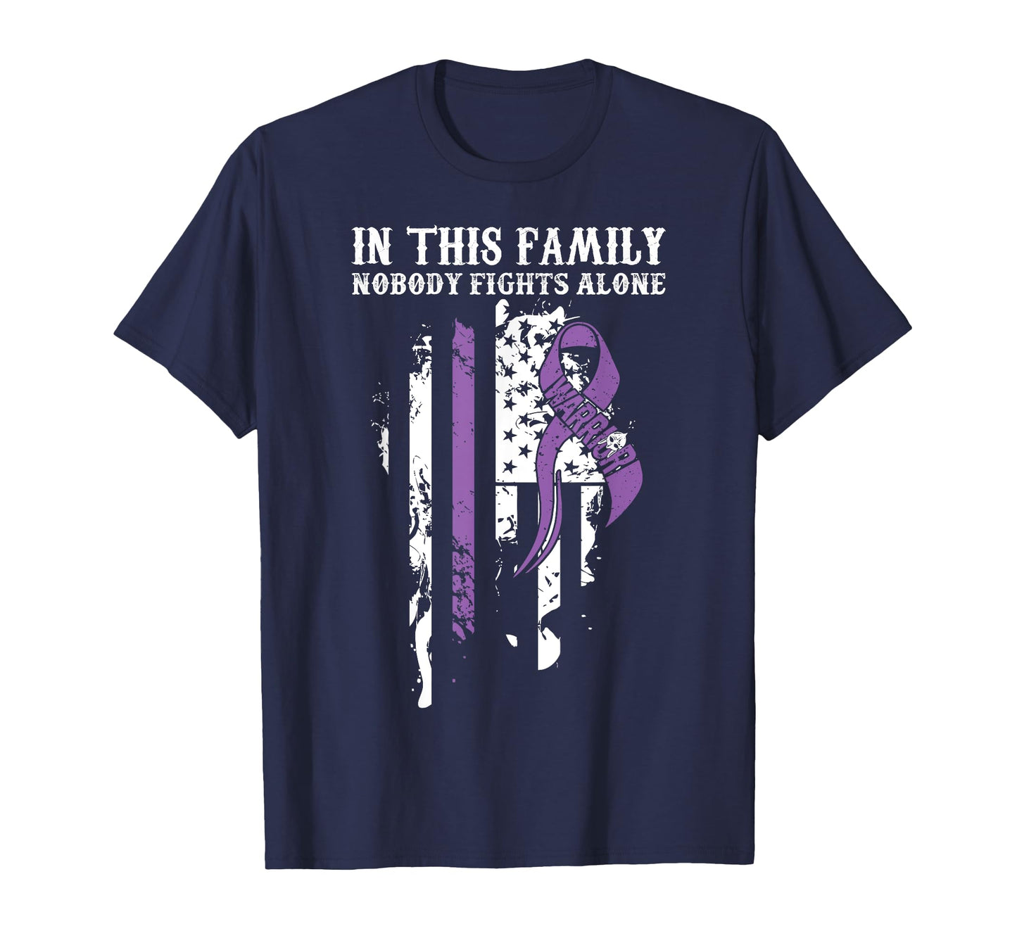 Nobody Alone- Vulvar Cancer Awareness Supporter Ribbon T-Shirt