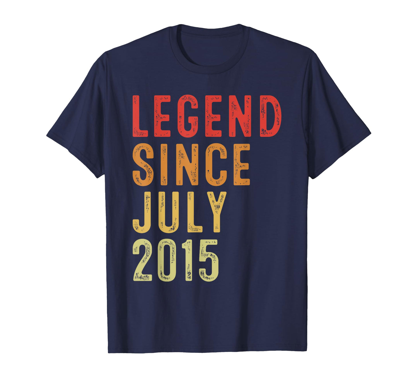 Legend Since July 2015 Vintage 2015 Birth Of Birthday Gifts T-Shirt