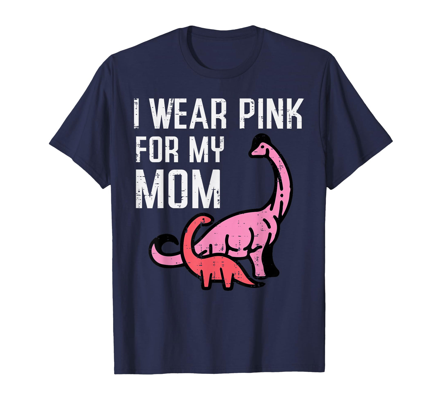 Dinosaurs Wear Pink For Mom Breast Cancer Awareness Boys T-Shirt