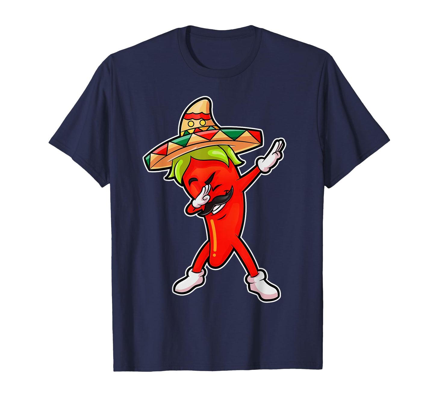 Chili Dabbing Pepper Mexican Hot Jalapeno Dab Mexico Funny T-Shirt