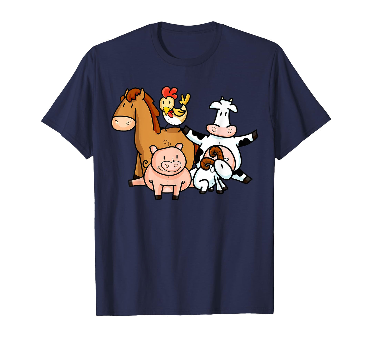 Farmer Animals Children Shirt | Cool Young Barn Animals Gift T-Shirt