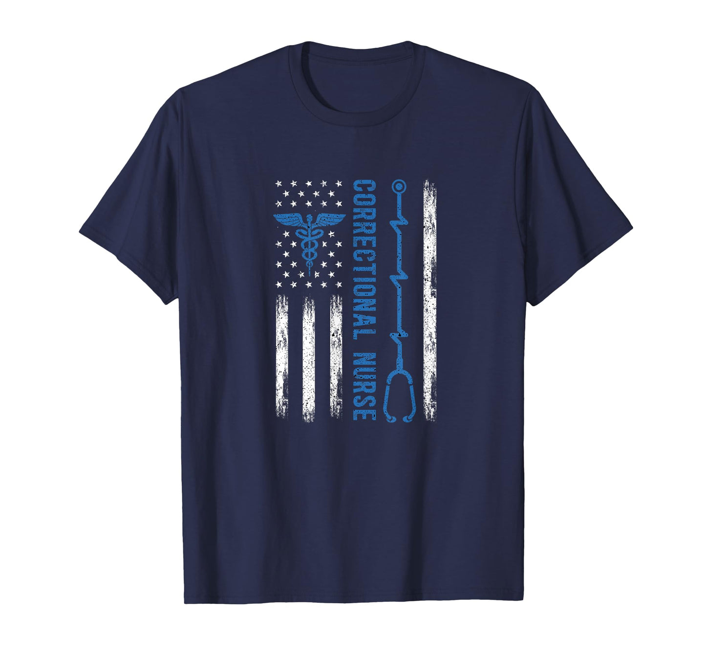 Correctional Nurse American Flag Nursing Healthcare Nurses T-Shirt
