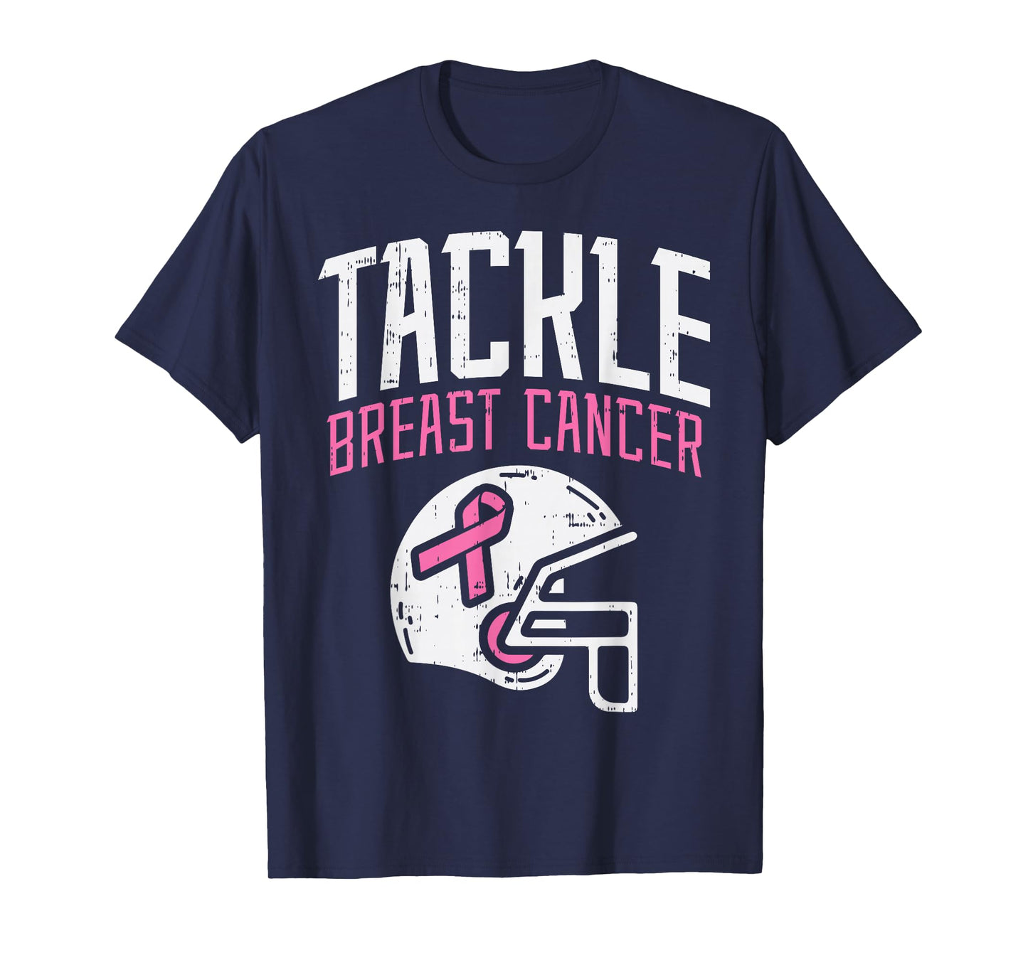 Tackle Breast Cancer Football Breast Cancer Awareness Gift T-Shirt