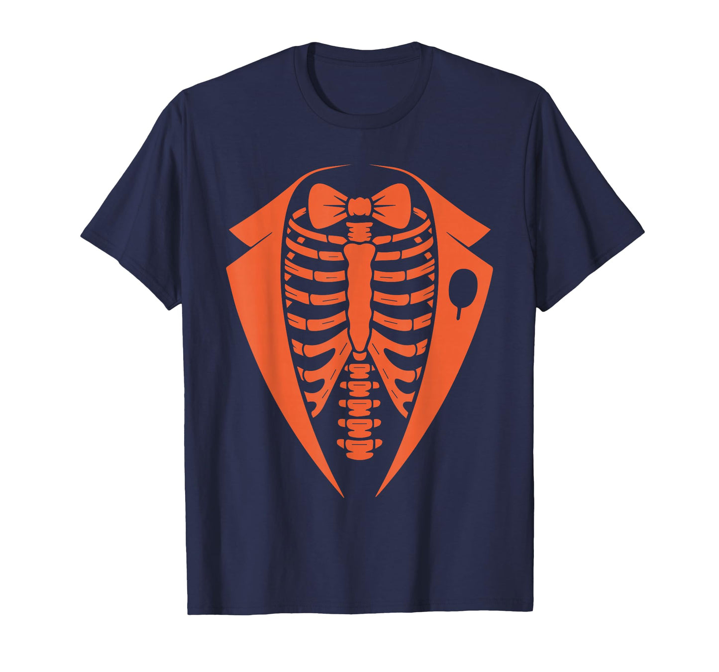 Tuxedo Skeleton Rib Cage Funny Halloween Costume Style Boys T-Shirt