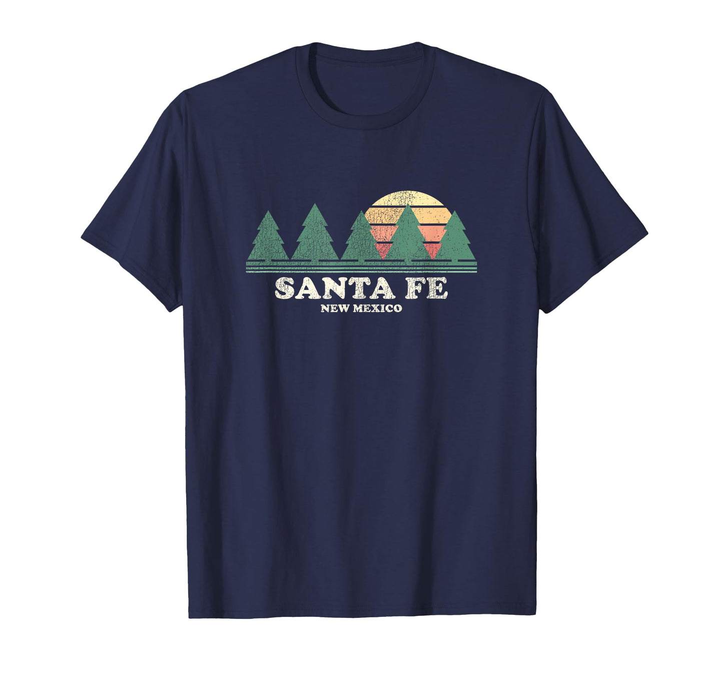 Santa Fe NM Vintage Throwback Tee Retro 70s Design T-Shirt