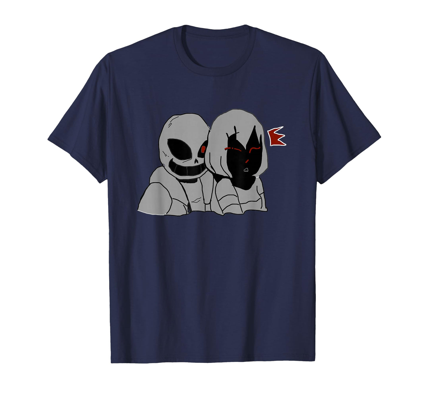 Creepy Skeleton Hug Anime Style Shirt– Dark Horror Manga Tee T-Shirt
