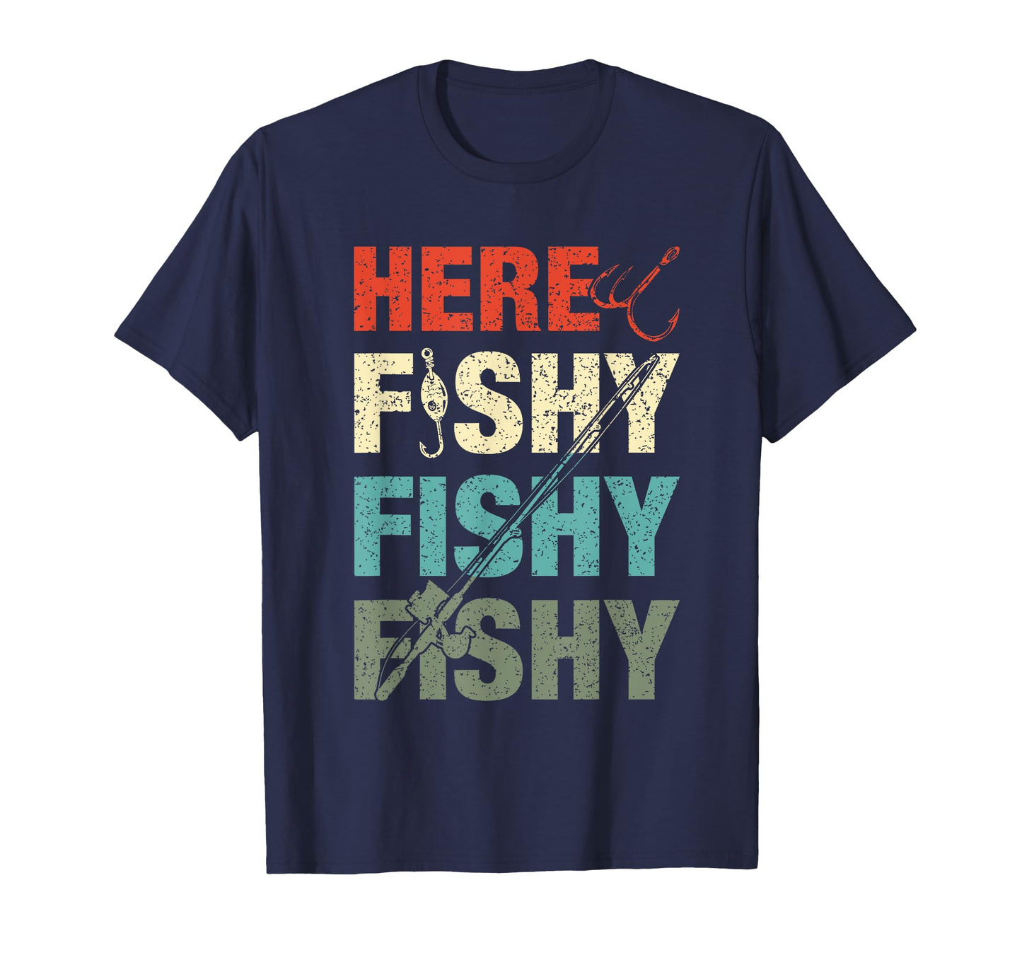 Fish Hunting Fishing Fishrod Fisherman For Men Boys Women T-Shirt