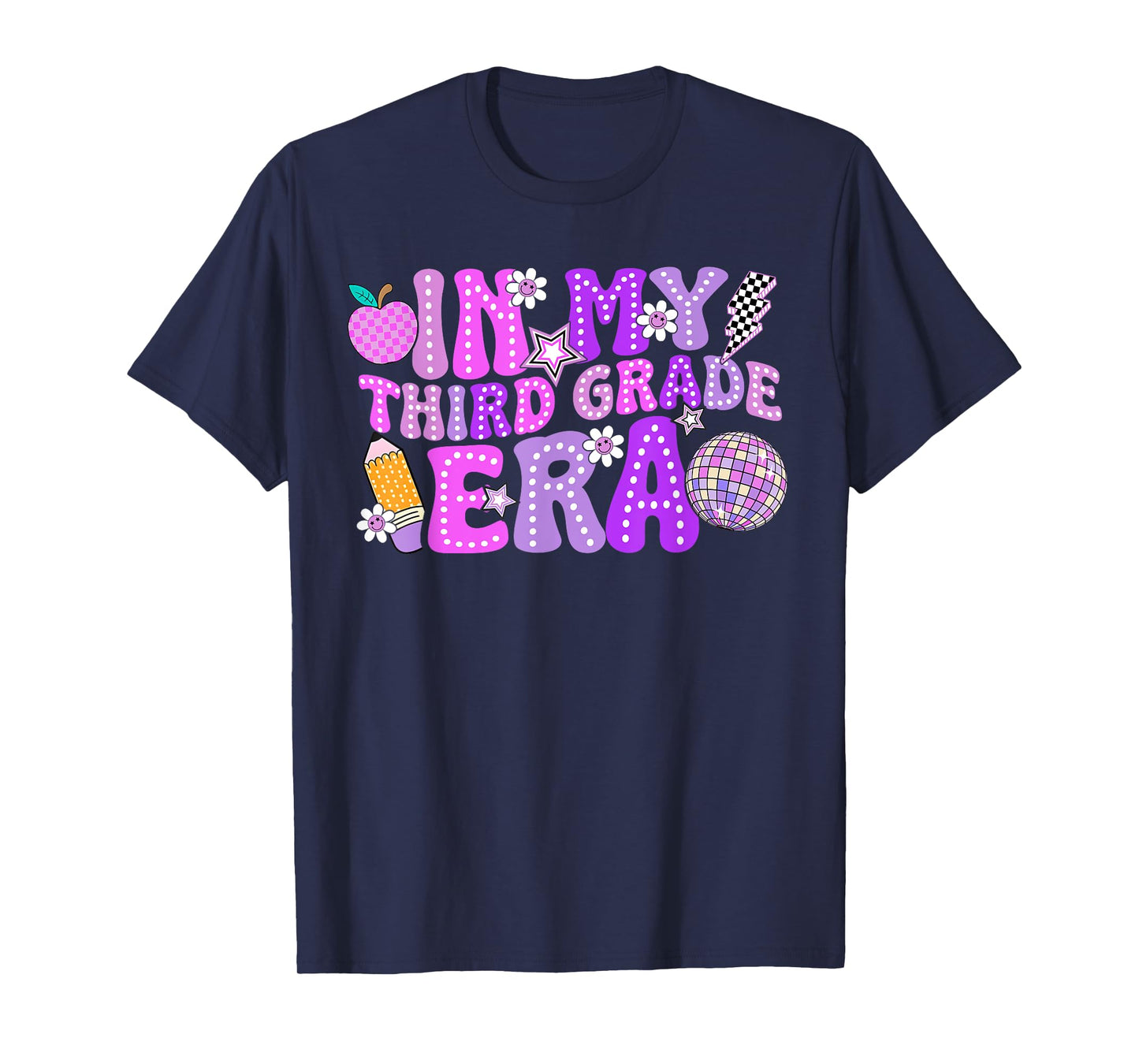 In My 3rd Third Grade Era Cute Teacher Kid Back To School T-Shirt