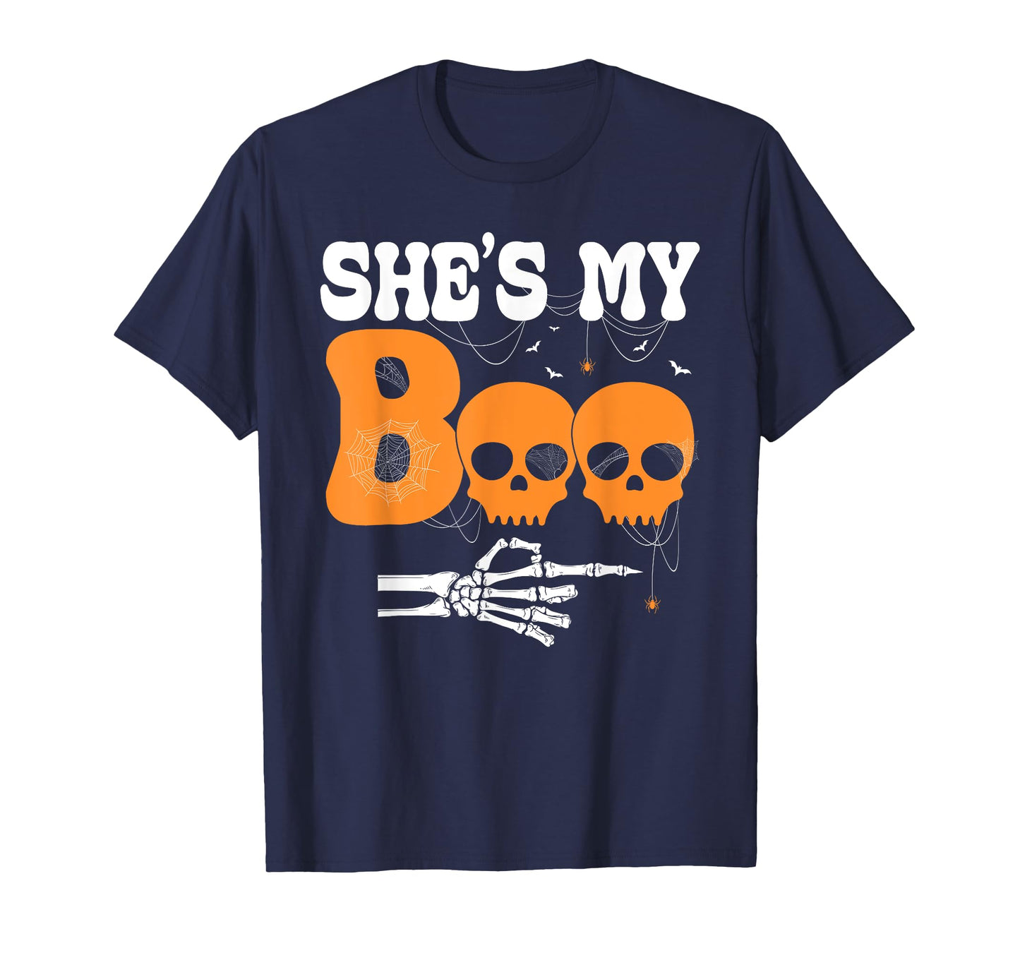 She’s My Boo Skeleton Couple Matching Halloween Costume T-Shirt