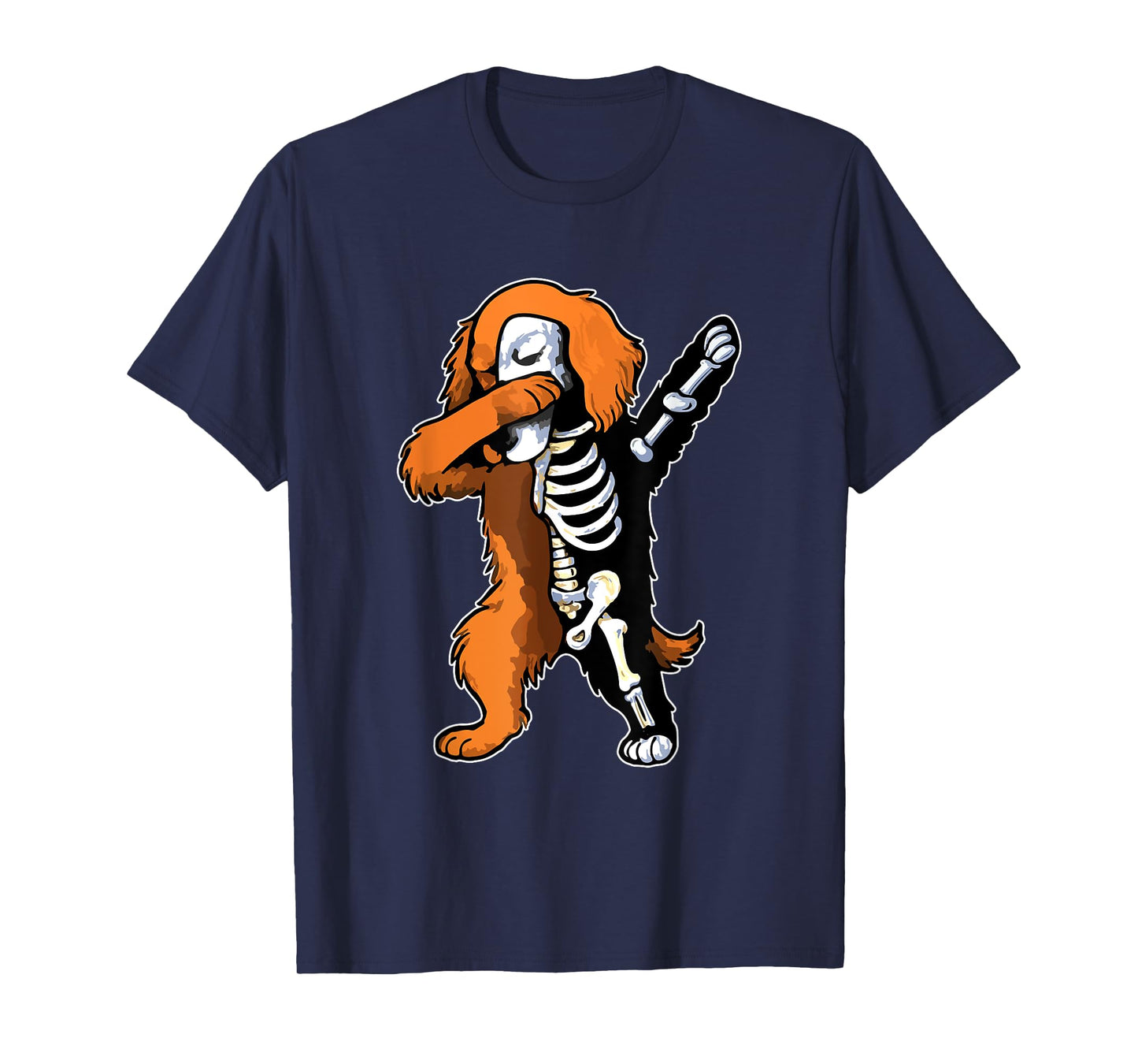 Dabbing Irish Setter Half Skeleton Halloween Costume Owner T-Shirt