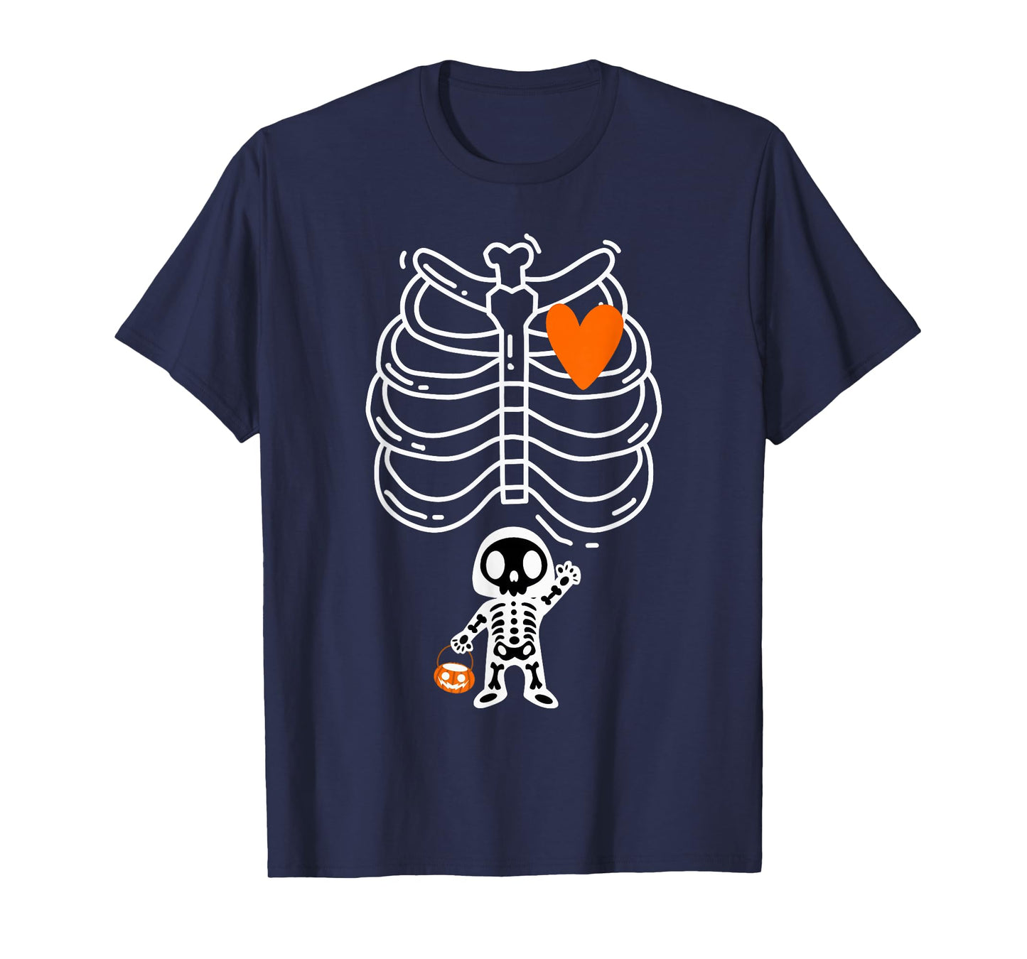 Baby Shower Skeleton Halloween Pregnancy Annoucement Mom T-Shirt