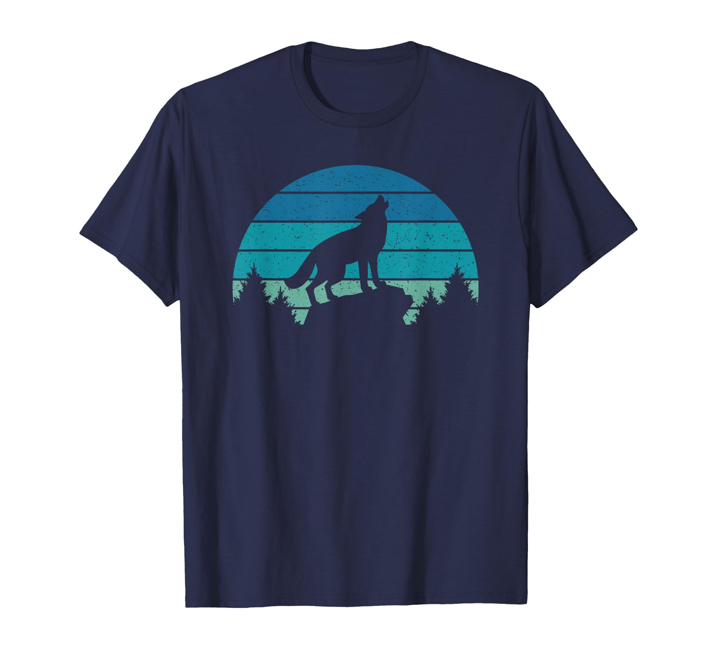 Wolf Retro Wild Animal Wildlife Wolves Men Women Kids T-Shirt