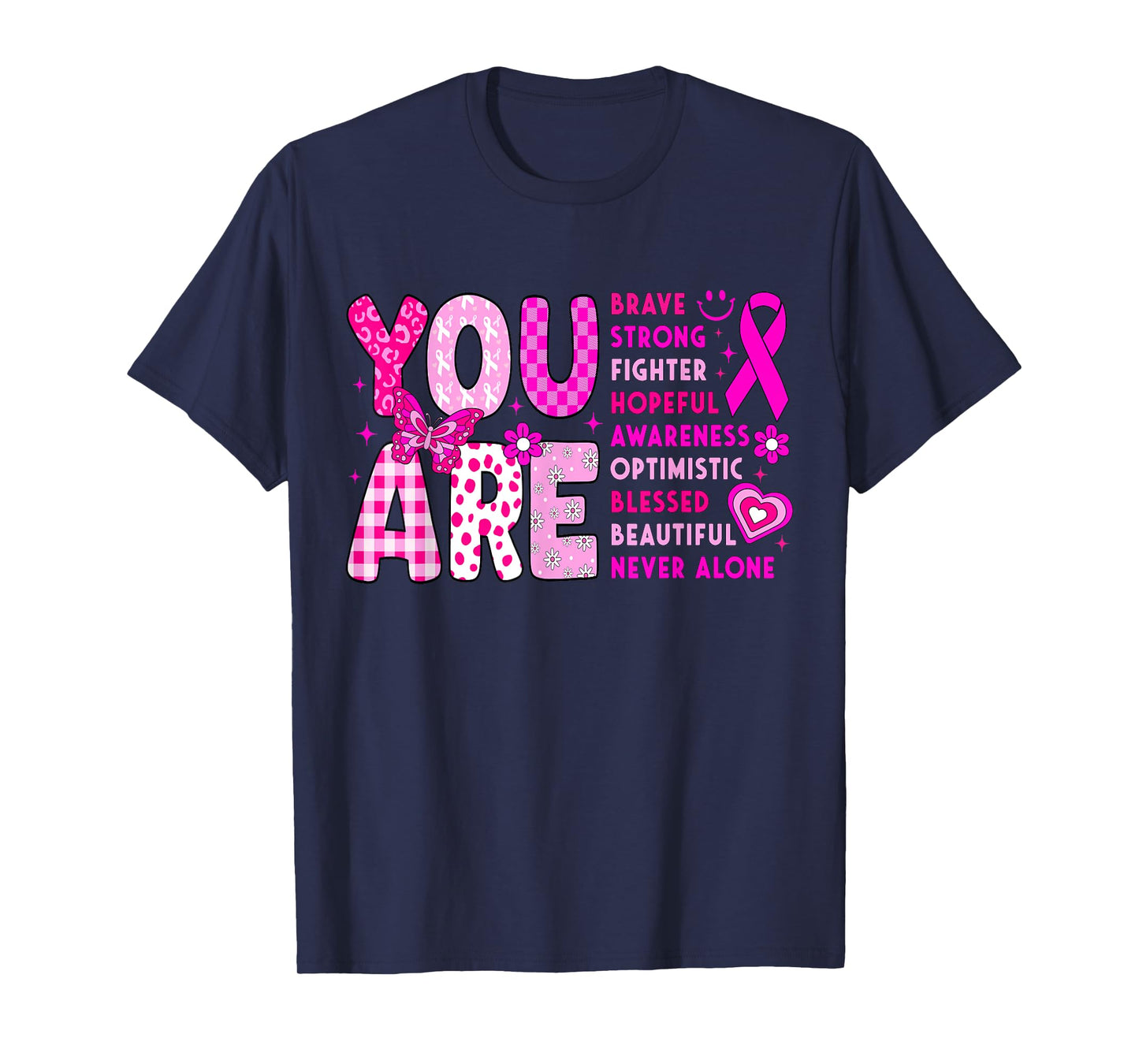 Breast Cancer Awareness Month Survivor Fighter Pink Women T-Shirt