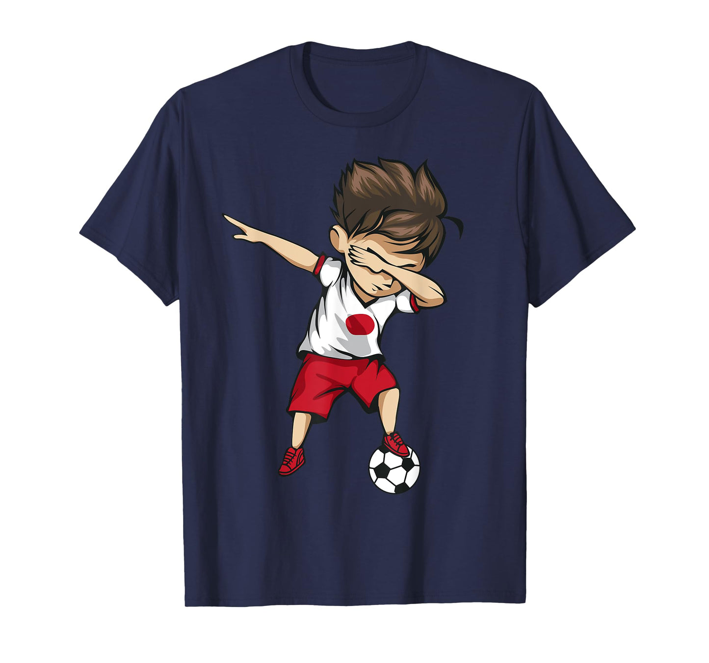 Dabbing Soccer Boy Japan - Japanese Football Soccer T-Shirt