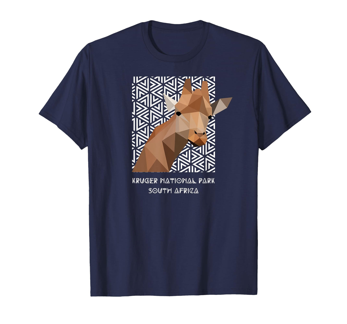 Kruger National Park South Africa Safari Geometric Giraffe T-Shirt
