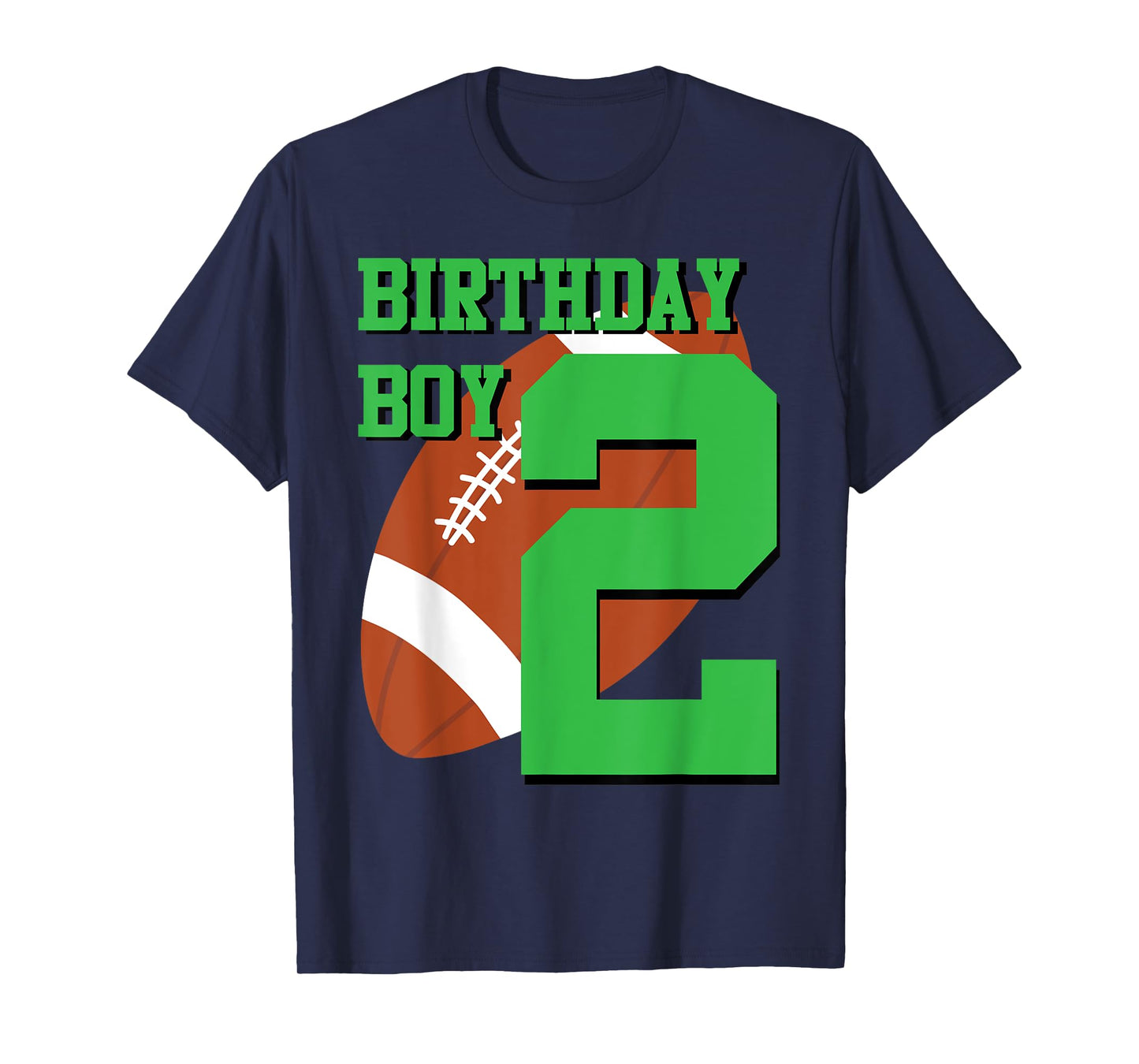 2nd Birthday Football Boy | 2 year old Field Players T-Shirt