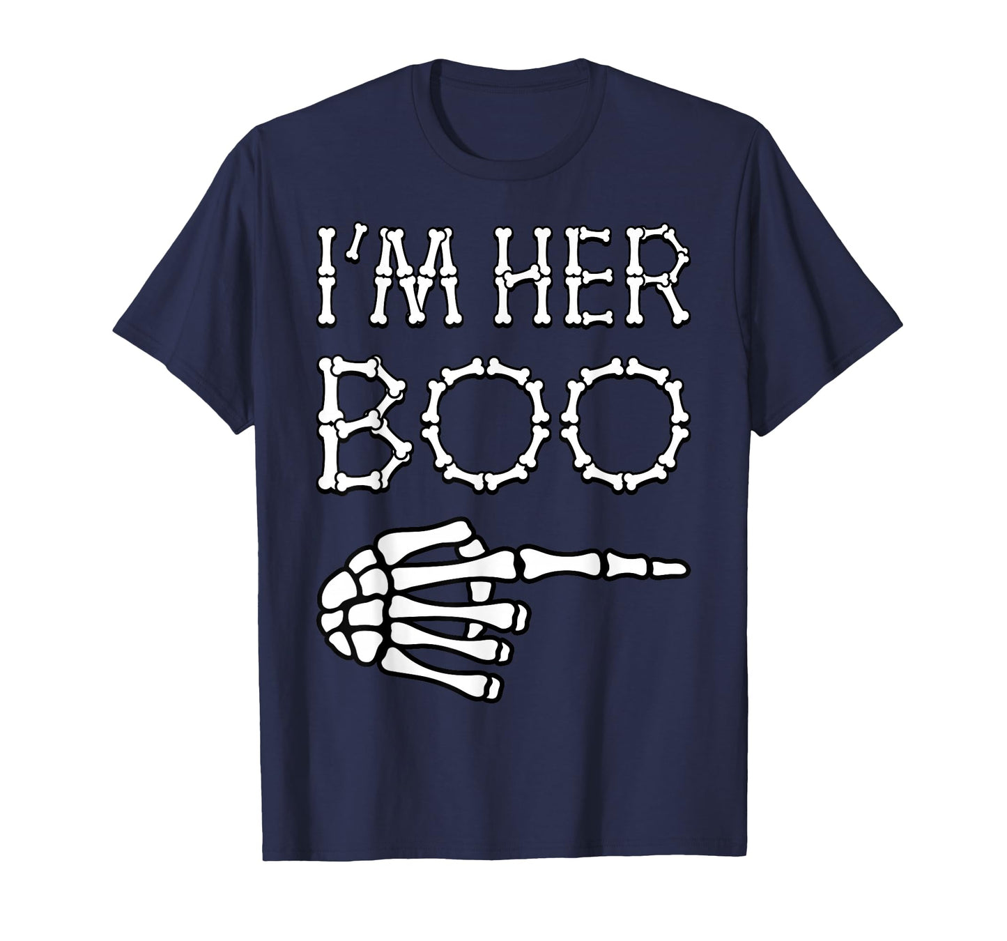 I’m Her Boo I’m His Ghoul Halloween Couples Matching Costume T-Shirt