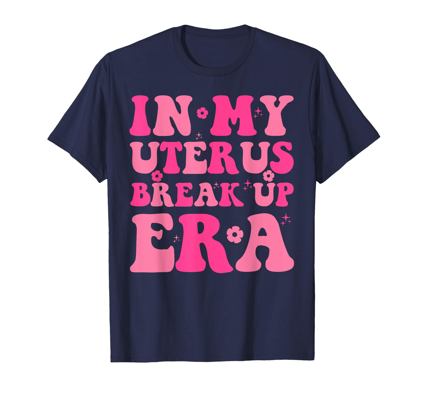 In My Uterus Break Up Era Groovy Hysterectomy Recovery T-Shirt