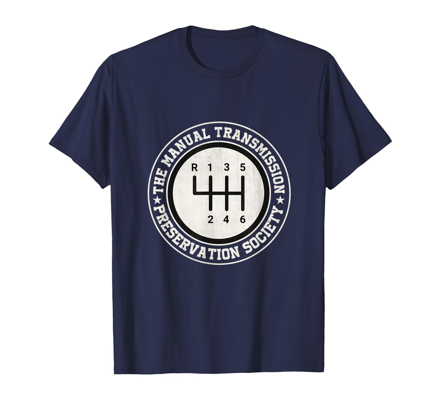 Manual Transmission Preservation Society 3 Pedals 6 Speed T-Shirt