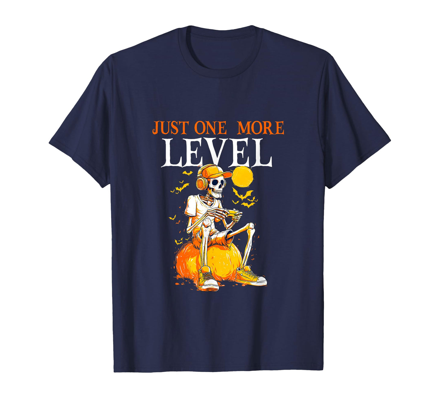 Just One More Level Gamer Skeleton Halloween T-Shirt