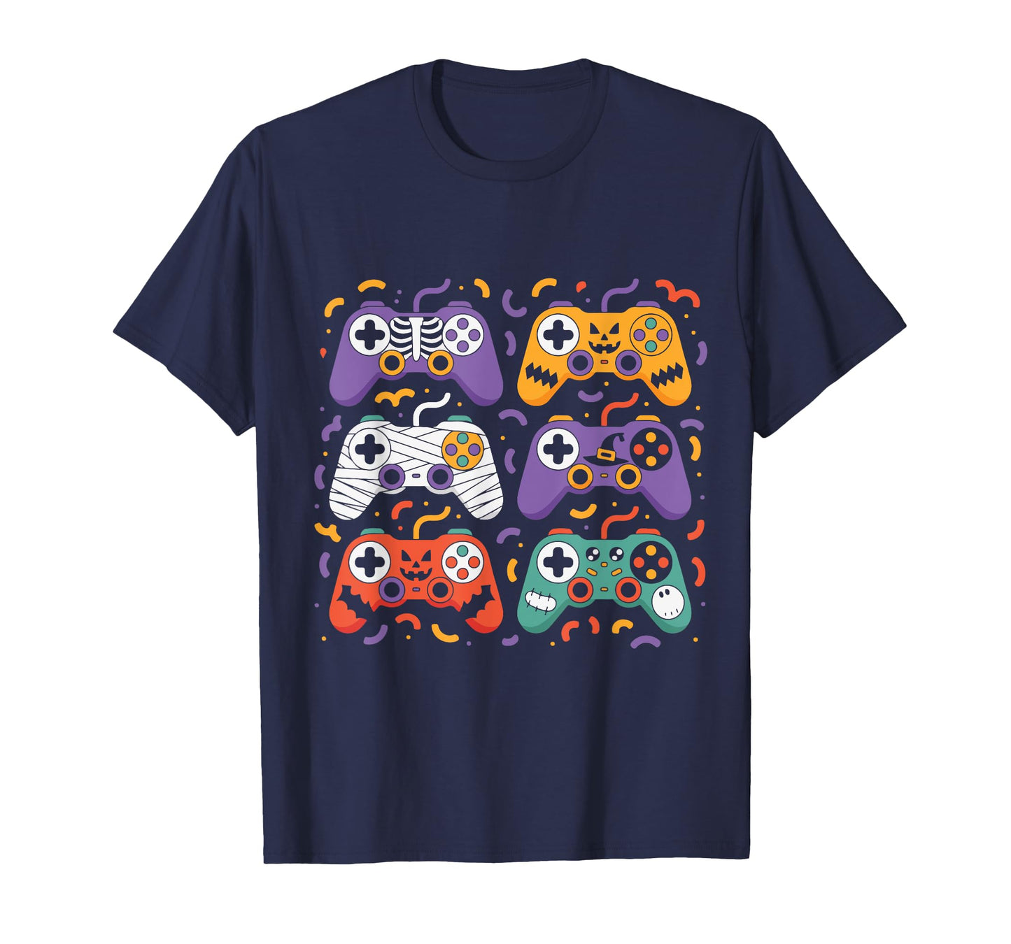 Halloween Skeleton Zombie Gaming Controllers Mummy T-Shirt