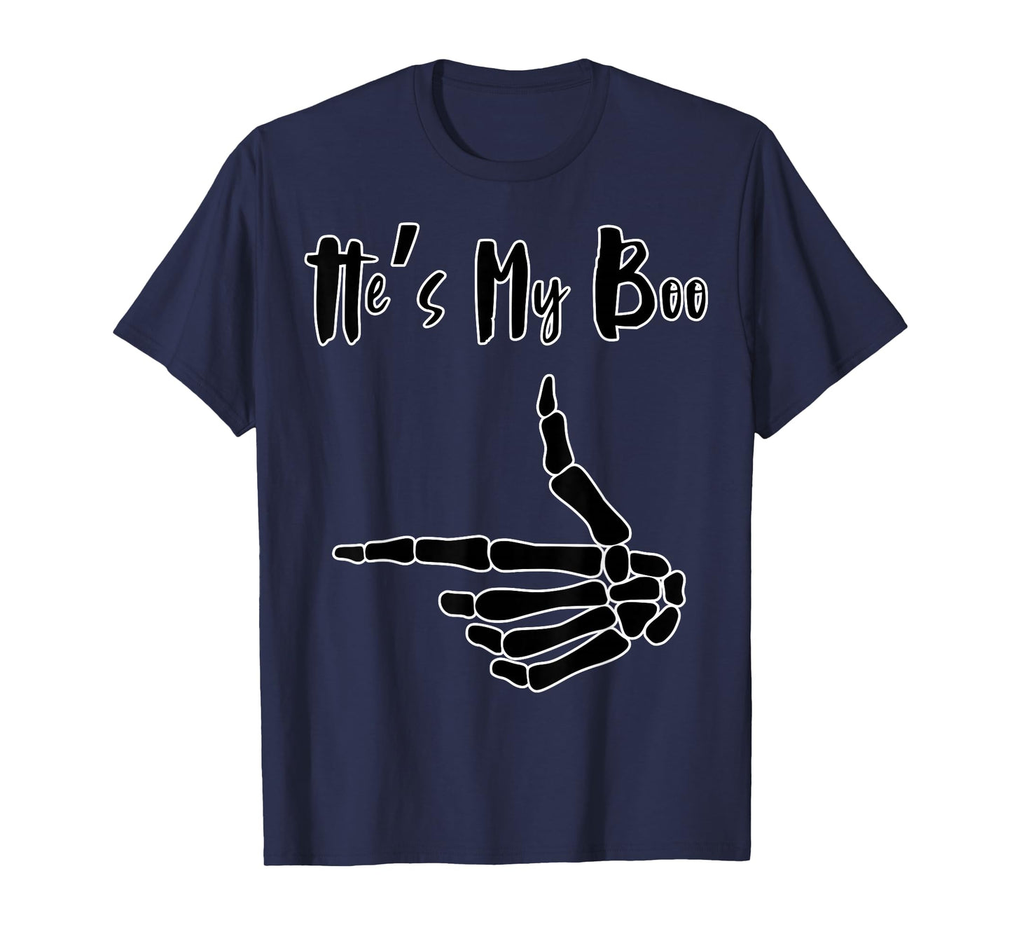 Couple's Halloween He's My Boo Boyfriend Tee T-Shirt