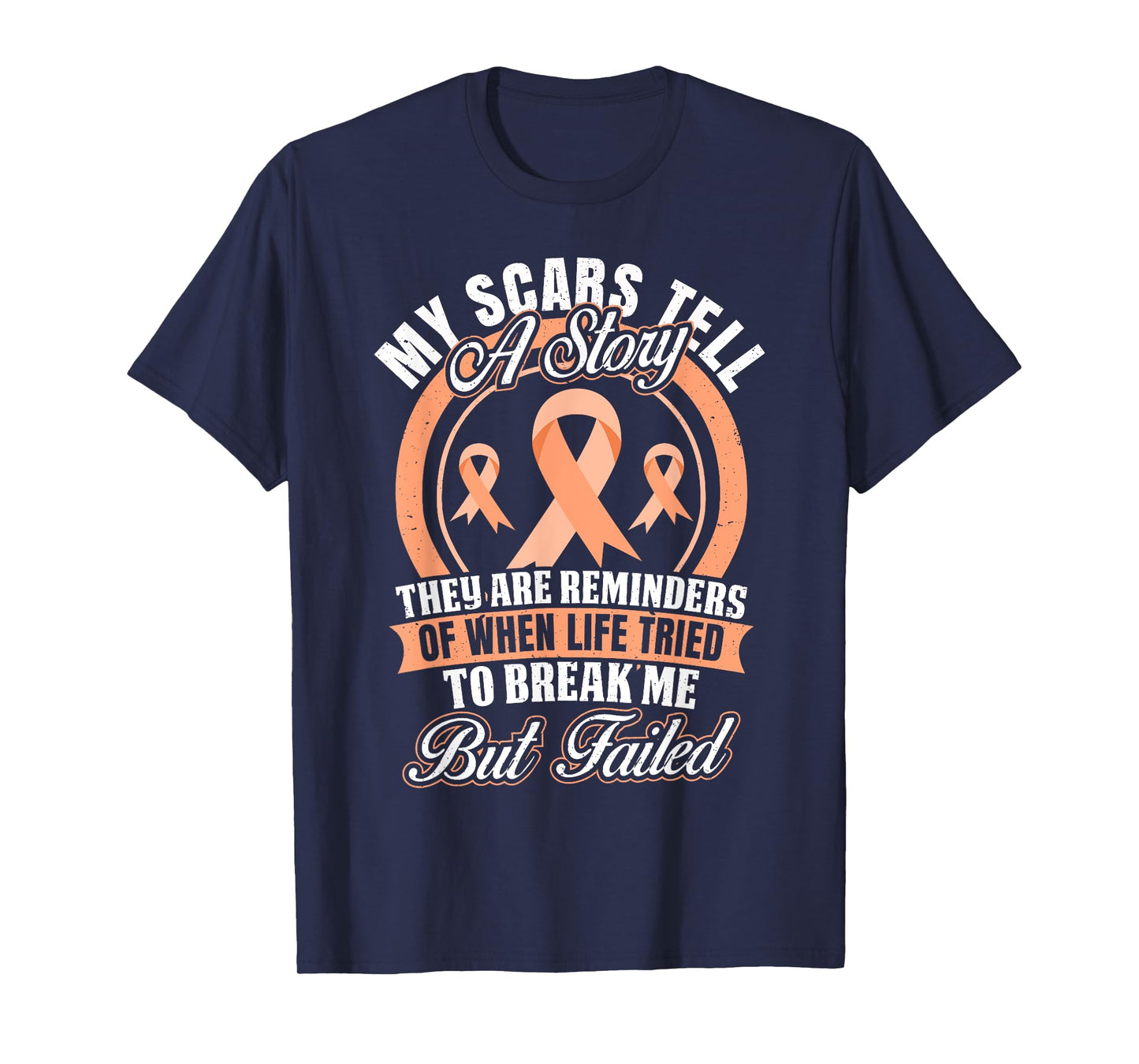 My Scars Tell a Story Endometrial Cancer Awareness T-Shirt T-Shirt