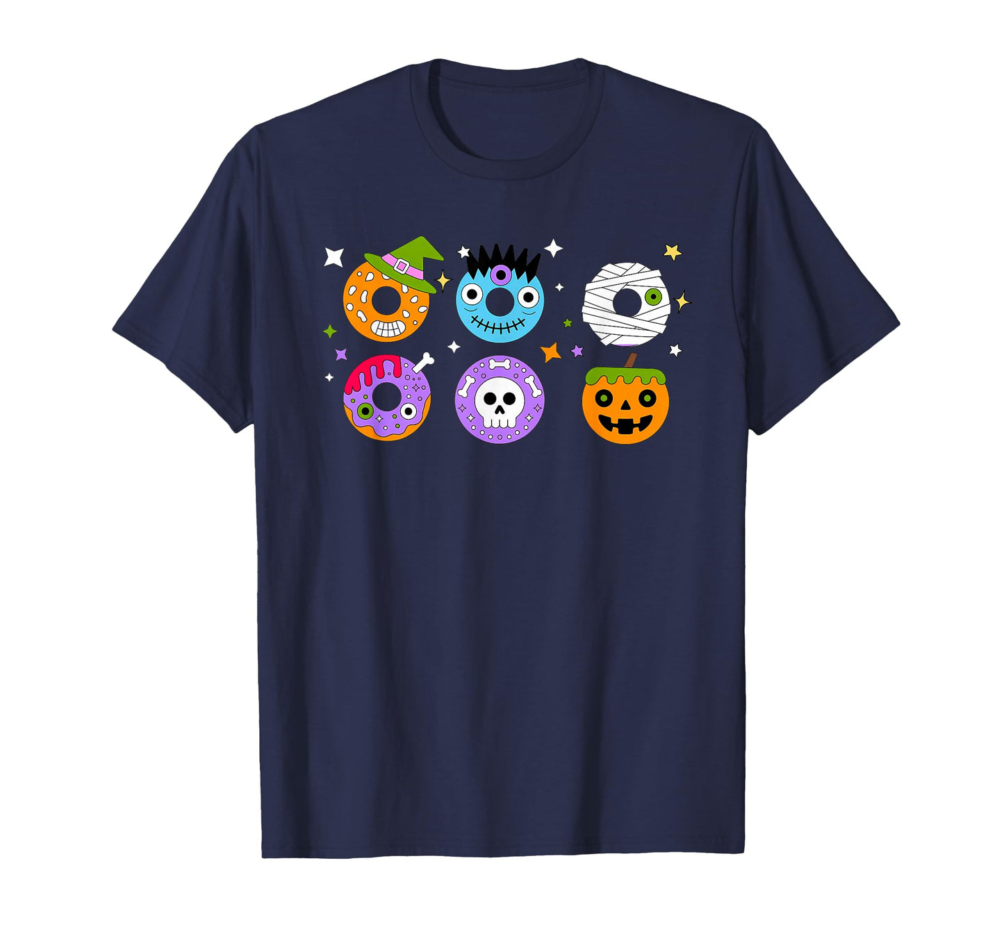 Cute Halloween Monster Donuts Costume Spooky Sweet Donut Tee T-Shirt