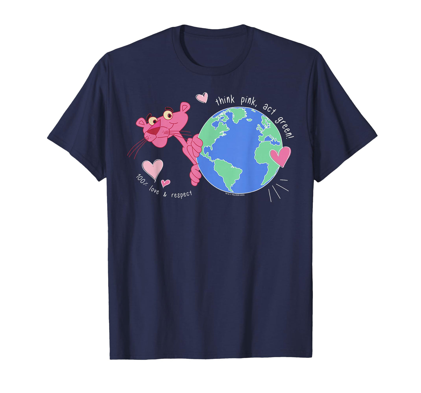 The Pink Panther Think Pink Act Green T-Shirt