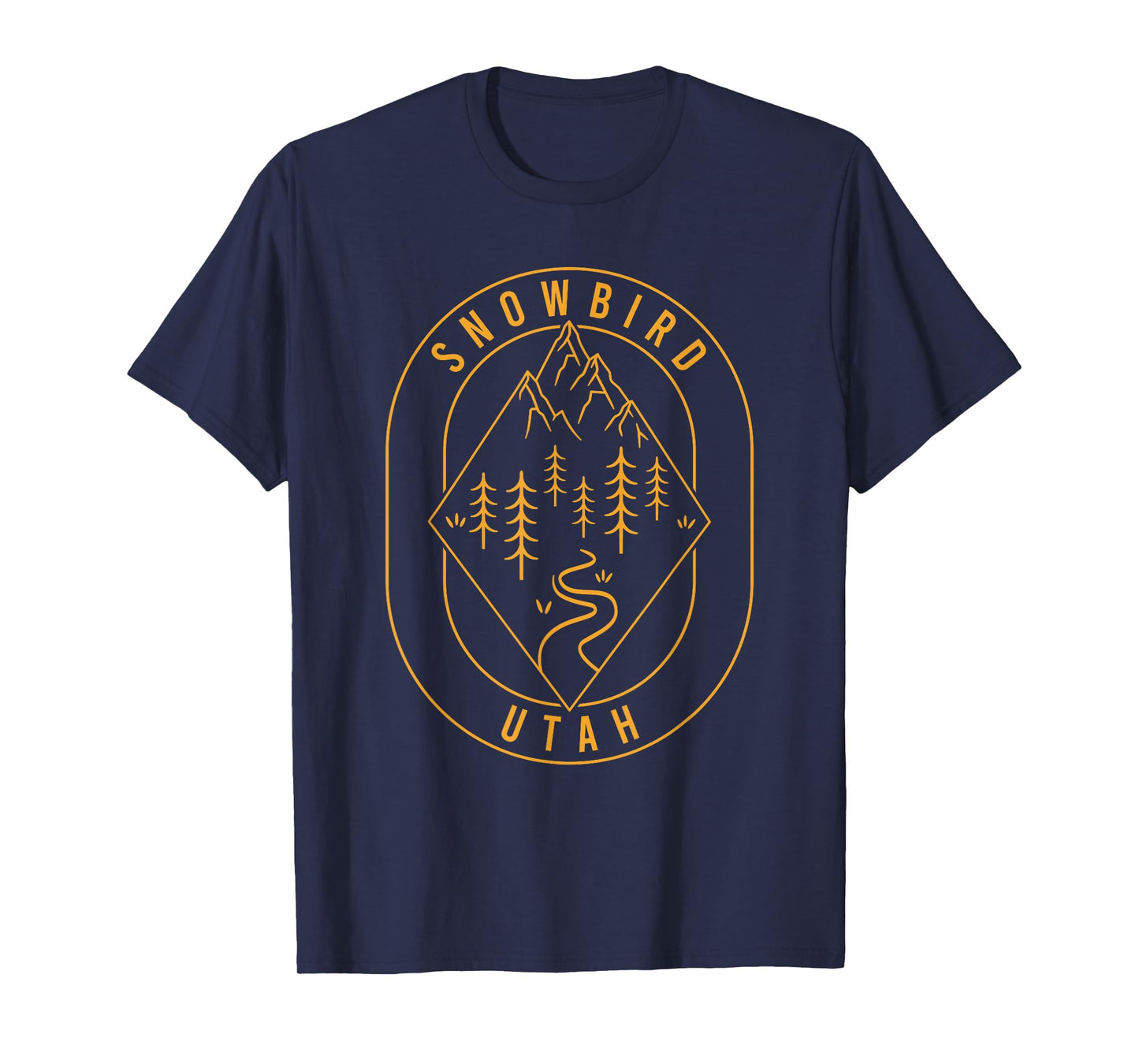 Snowbird Mountains Utah Hiking Outdoors Minimal T-Shirt