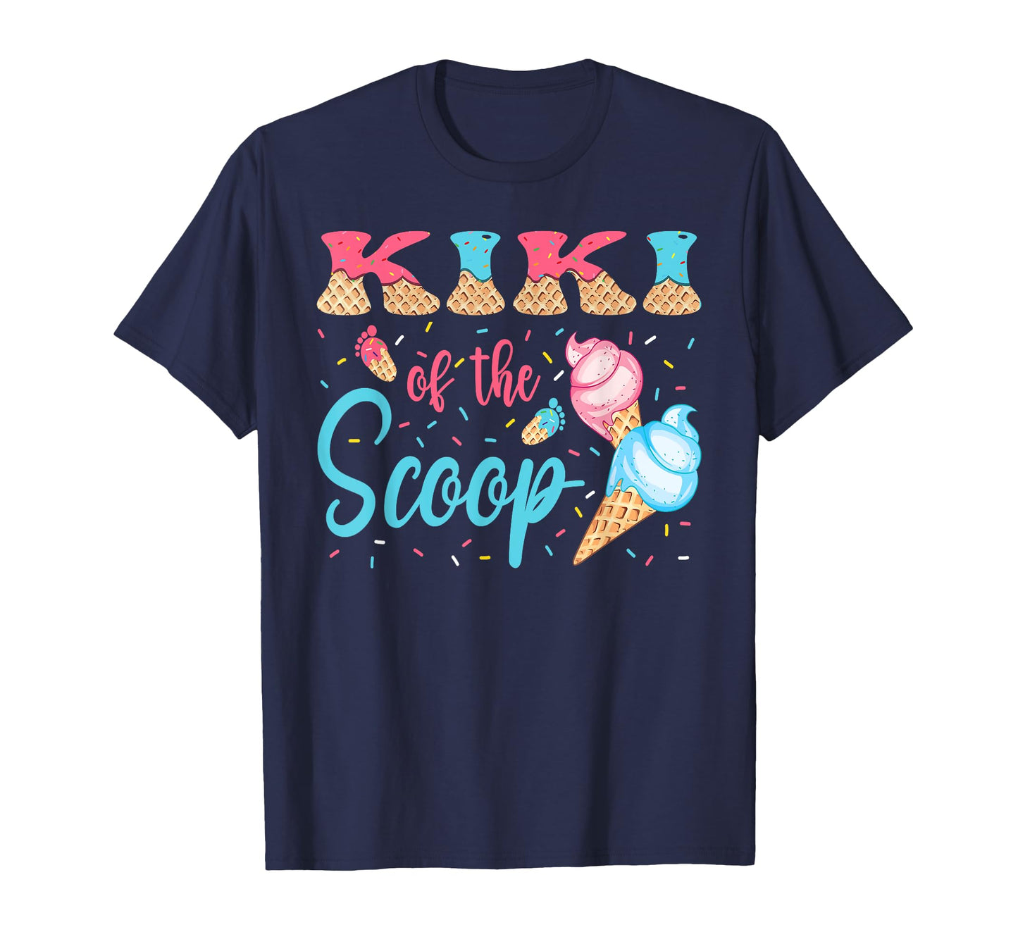 Kiki Of The Scoop Ice Cream Gender Reveal Baby Shower T-Shirt