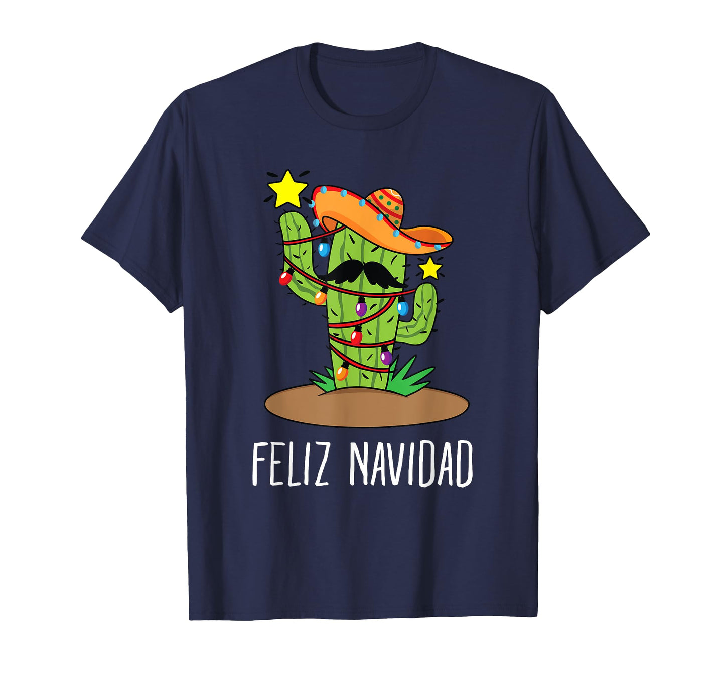 Feliz Navidad Cactus - Mexican Tree Christmas In July T-Shirt