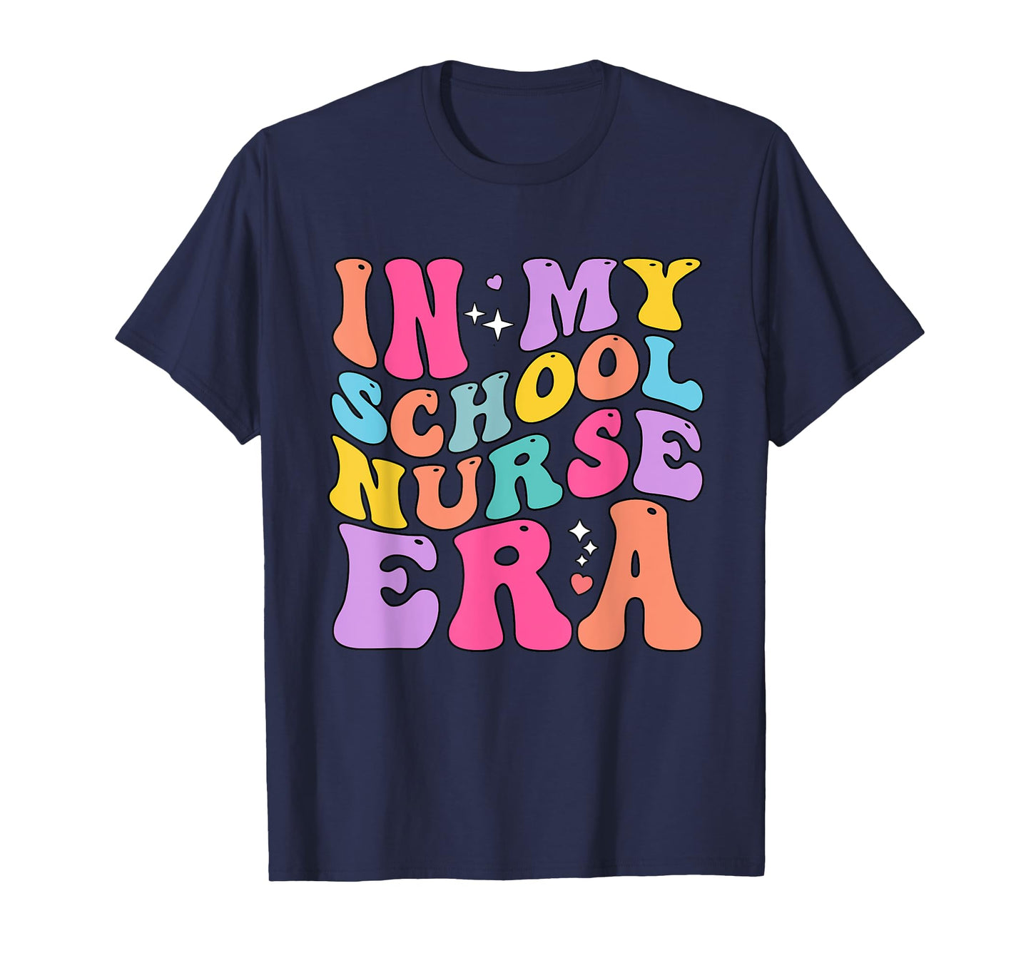 In My School Nurse Era Groovy Back To School T-Shirt
