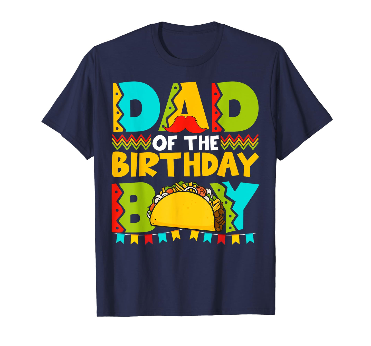 Dad of the Birthday Boy Taco Twosday Mexican Birthday T-Shirt