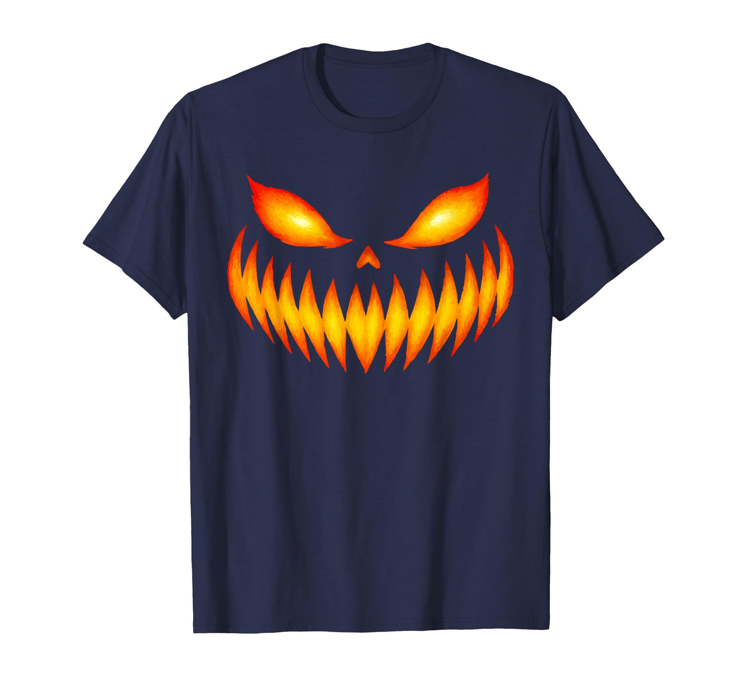 Jack O Lantern Scary Spooky Pumpkin Face Halloween T-Shirt