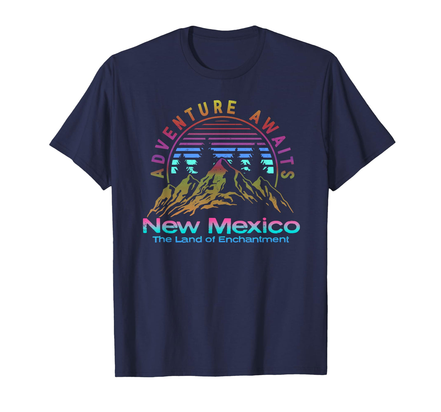 New Mexico State Retro Vintage Outdoors & NM Mountains T-Shirt