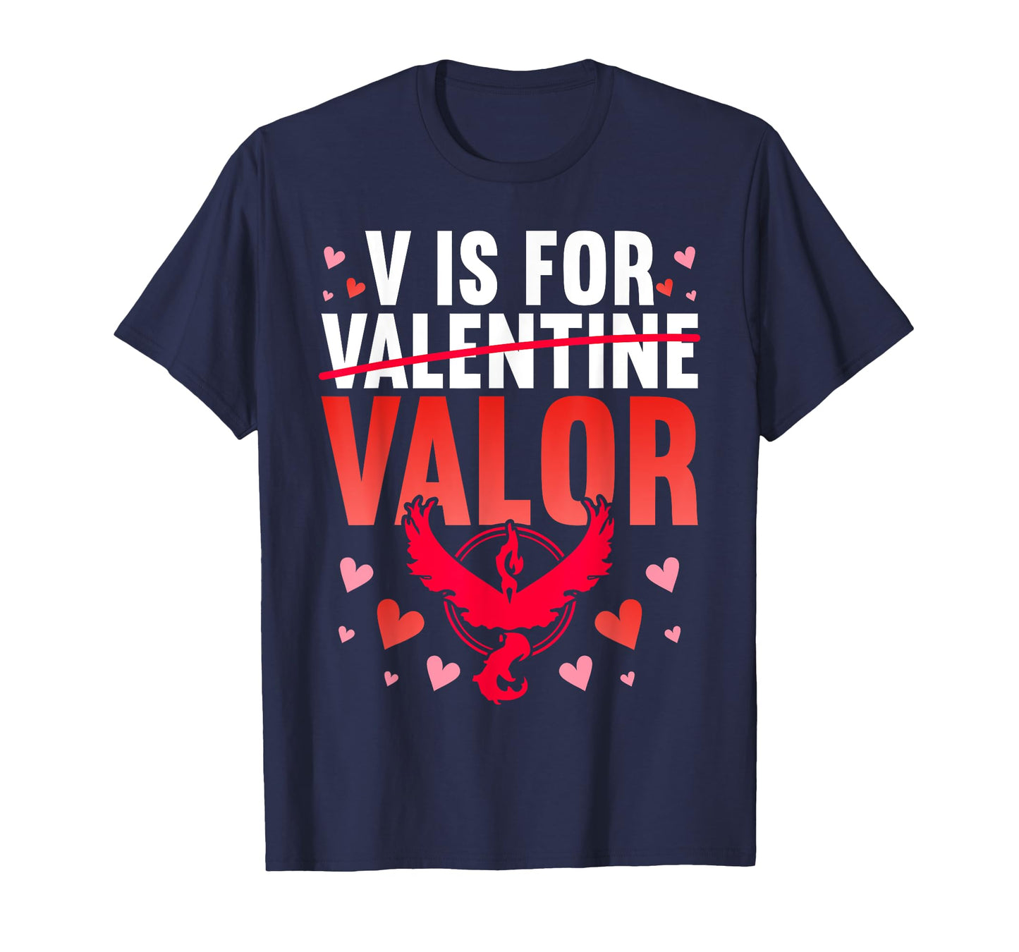 V Is For Valor Shirt Valentines Day Shirt For Boys Girl T-Shirt