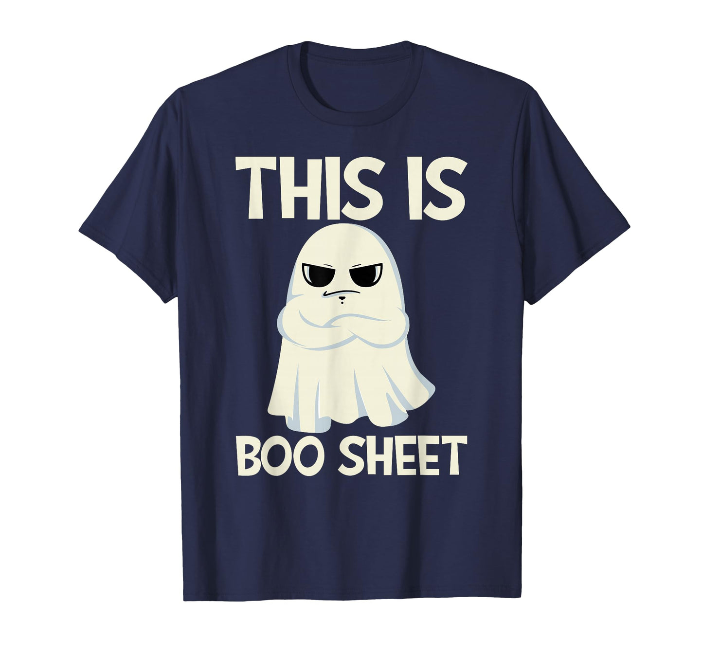 This is Boo Sheet Ghost Retro Halloween Costume Men Women T-Shirt