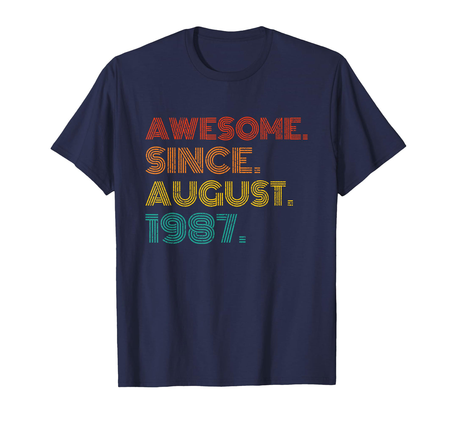 Awesome Since August 1987 Birthday Gifts Idea 1987 Vintage T-Shirt