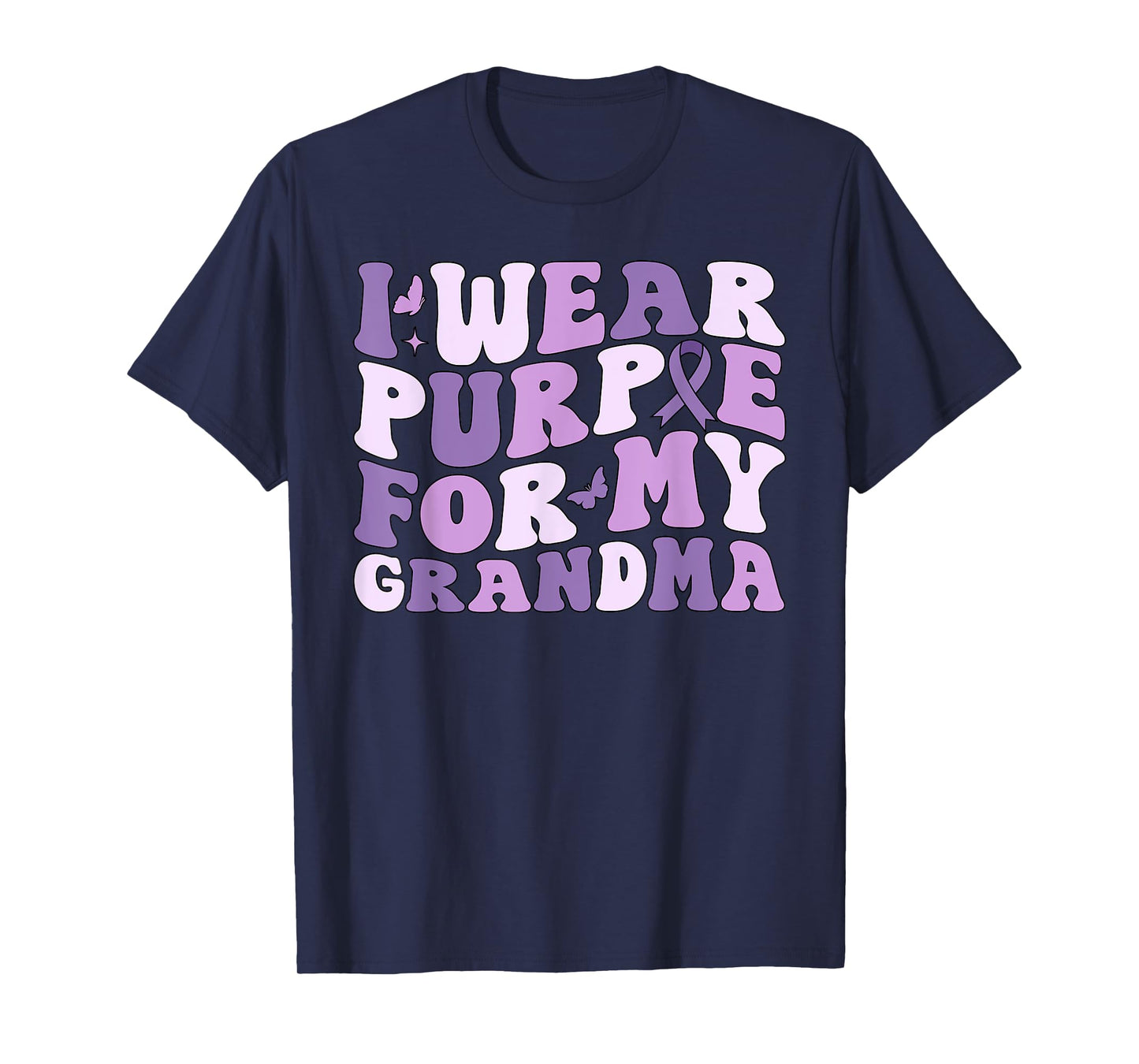 I Wear Purple For My Grandma Pancreatic Cancer Awareness T-Shirt