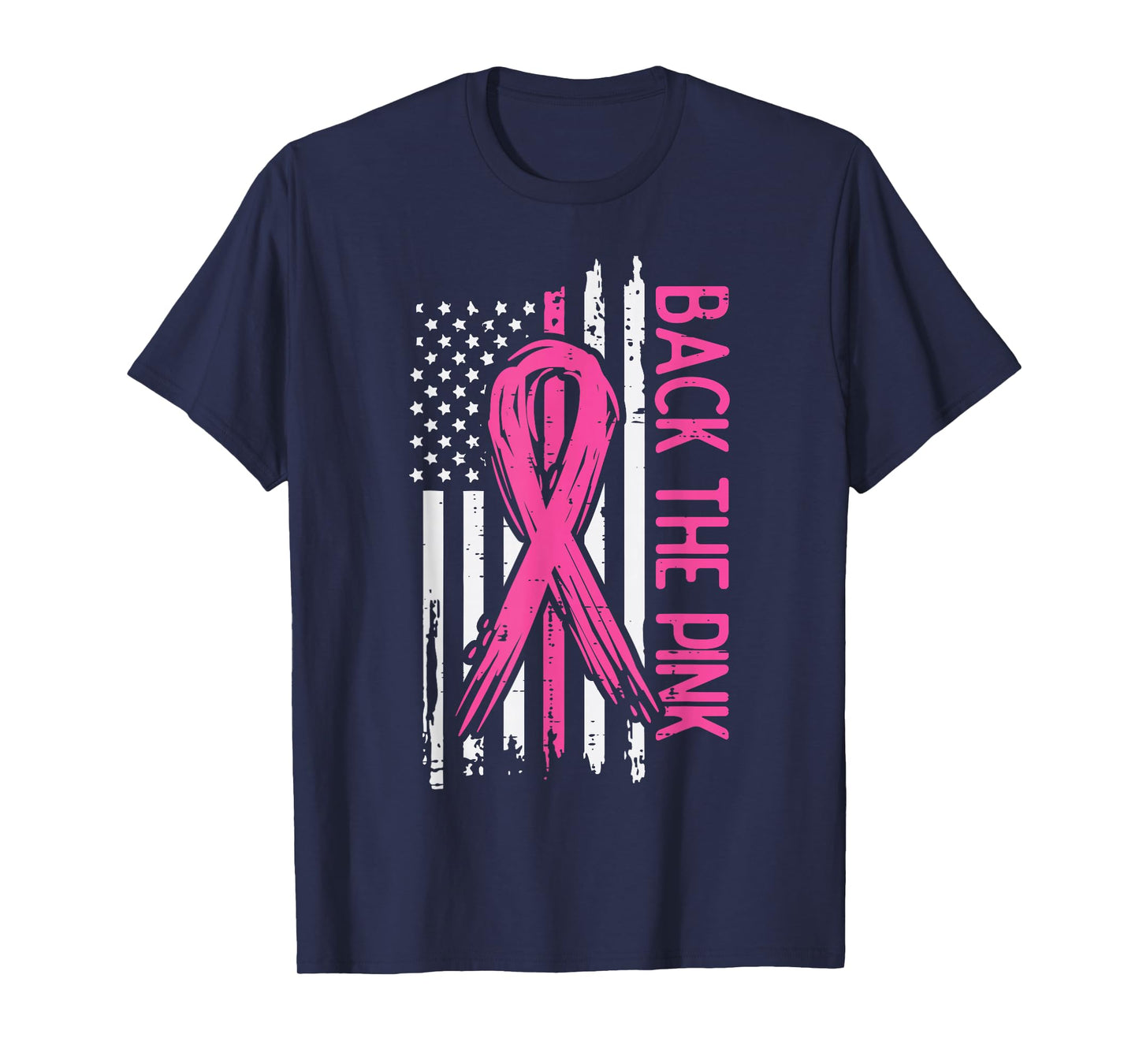 Breast Cancer Aware Back The Pink Pink Ribbon Women Kids Men T-Shirt