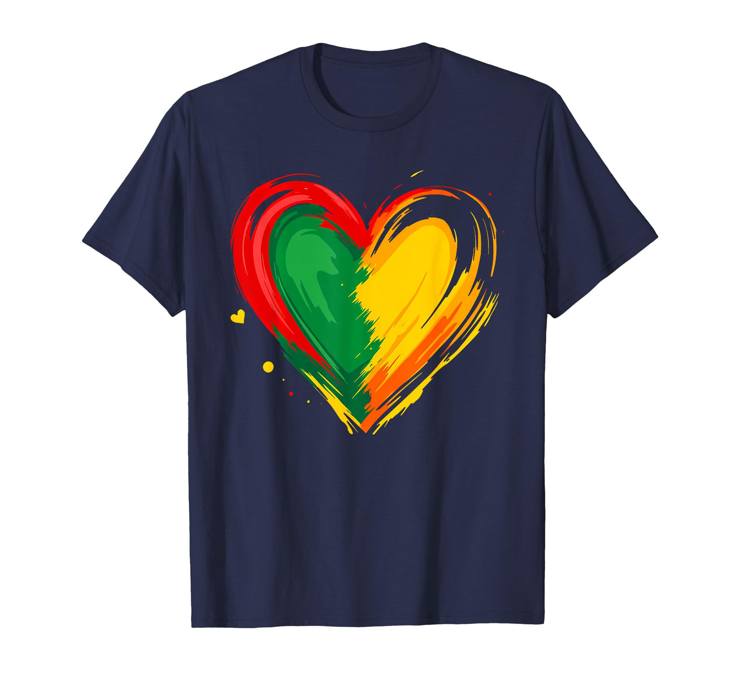 African Heart Black History Month African American T-Shirt